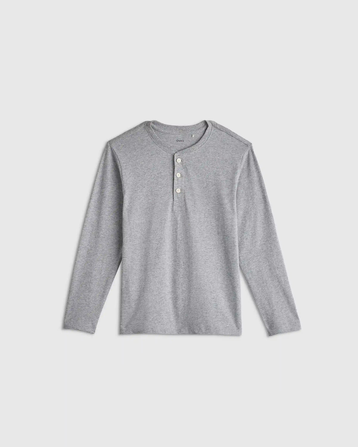 100% Organic Cotton Long Sleeve Henley Tee
