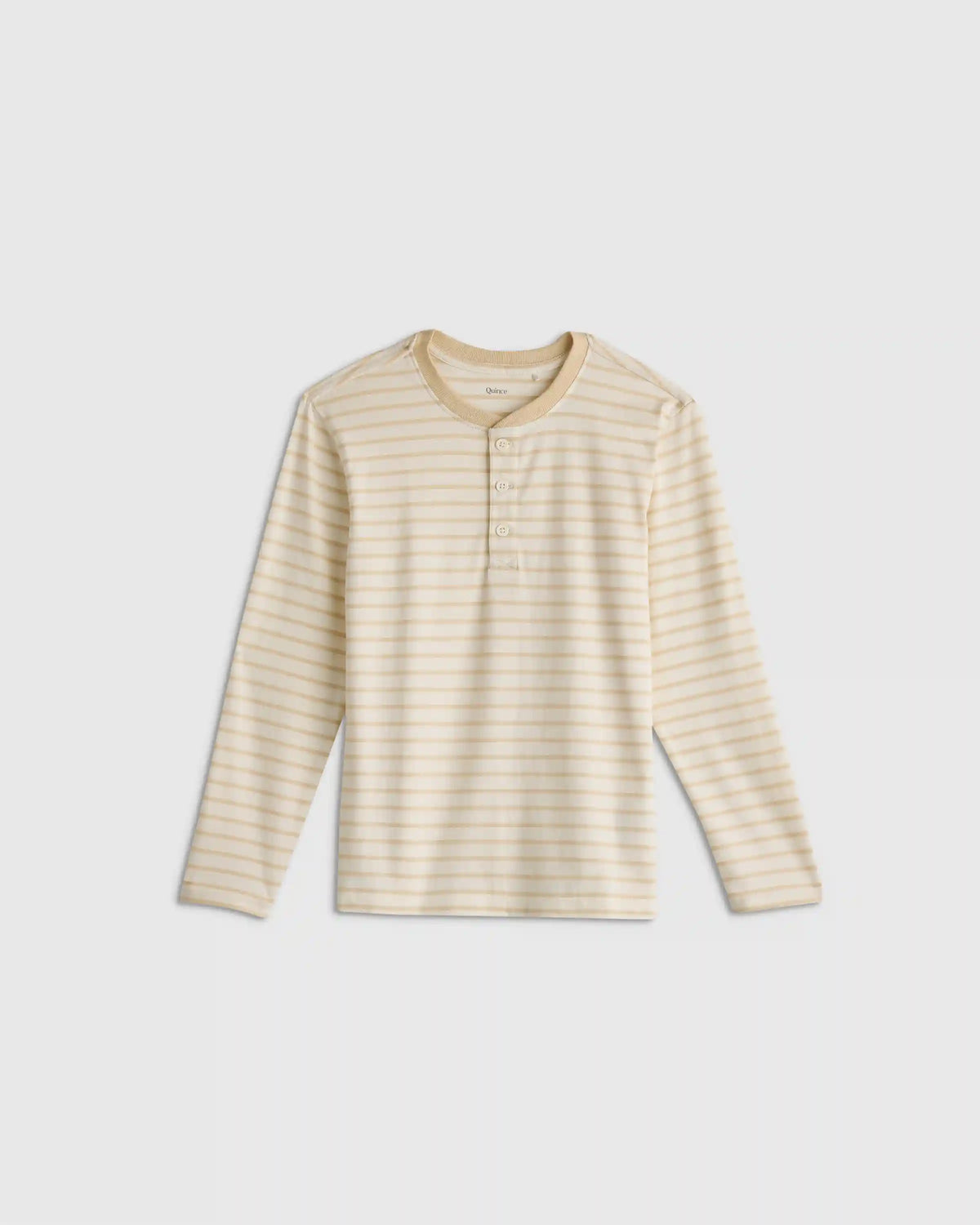 100% Organic Cotton Long Sleeve Henley Tee