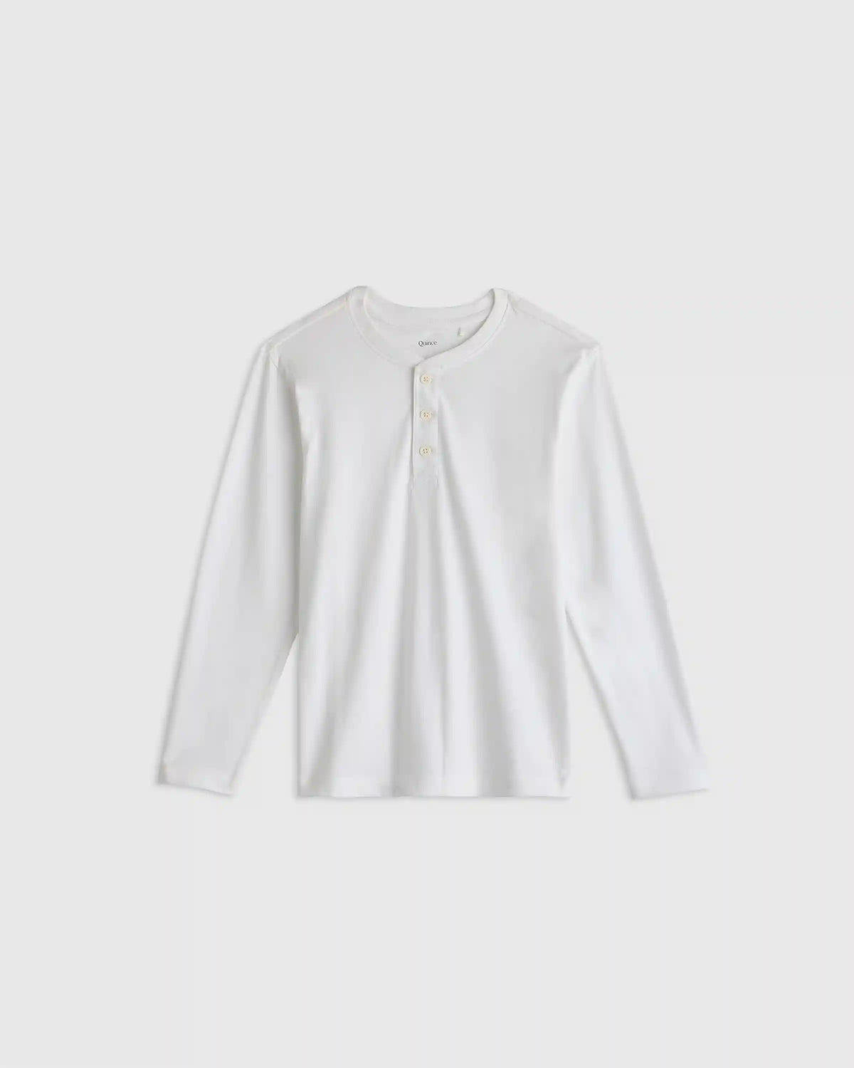 100% Organic Cotton Long Sleeve Henley Tee