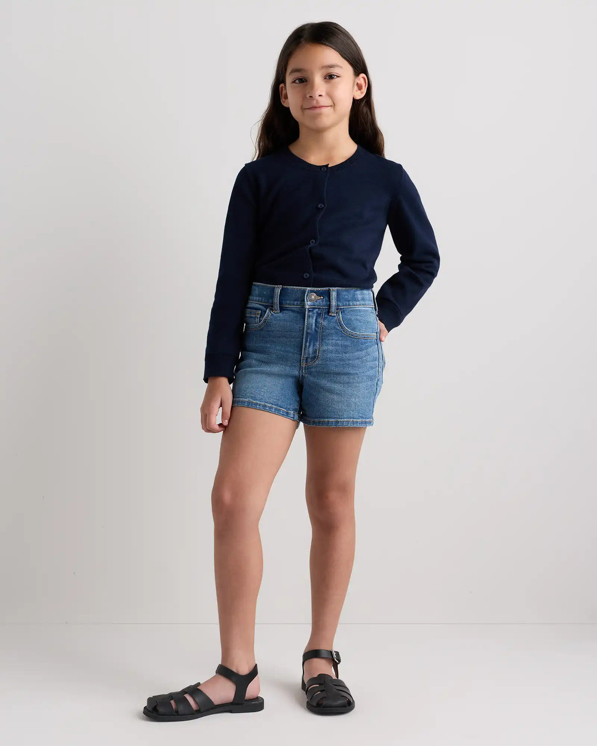 Girls Stretch Denim Short