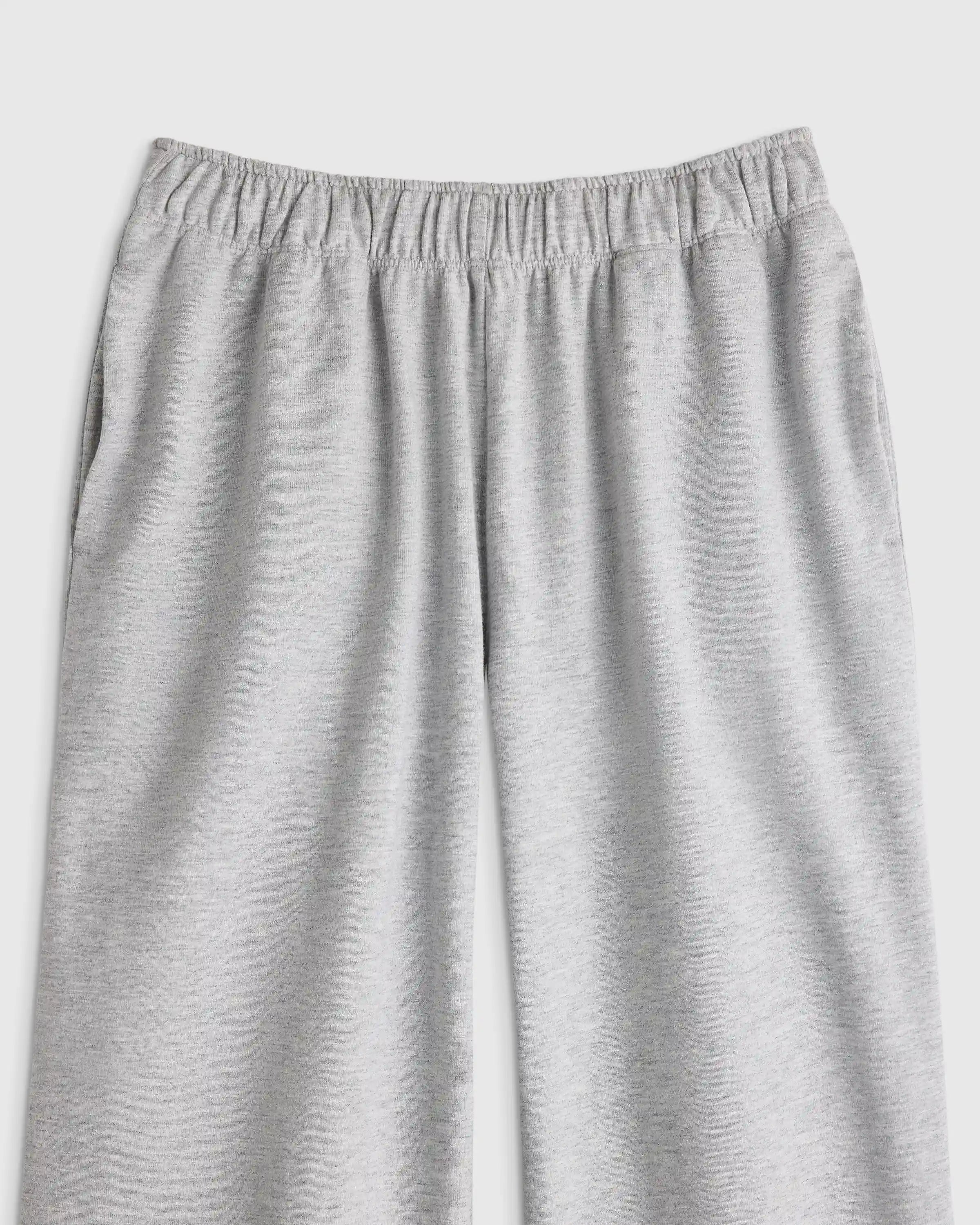 Girls Organic Cotton French Terry Wide Leg Pant