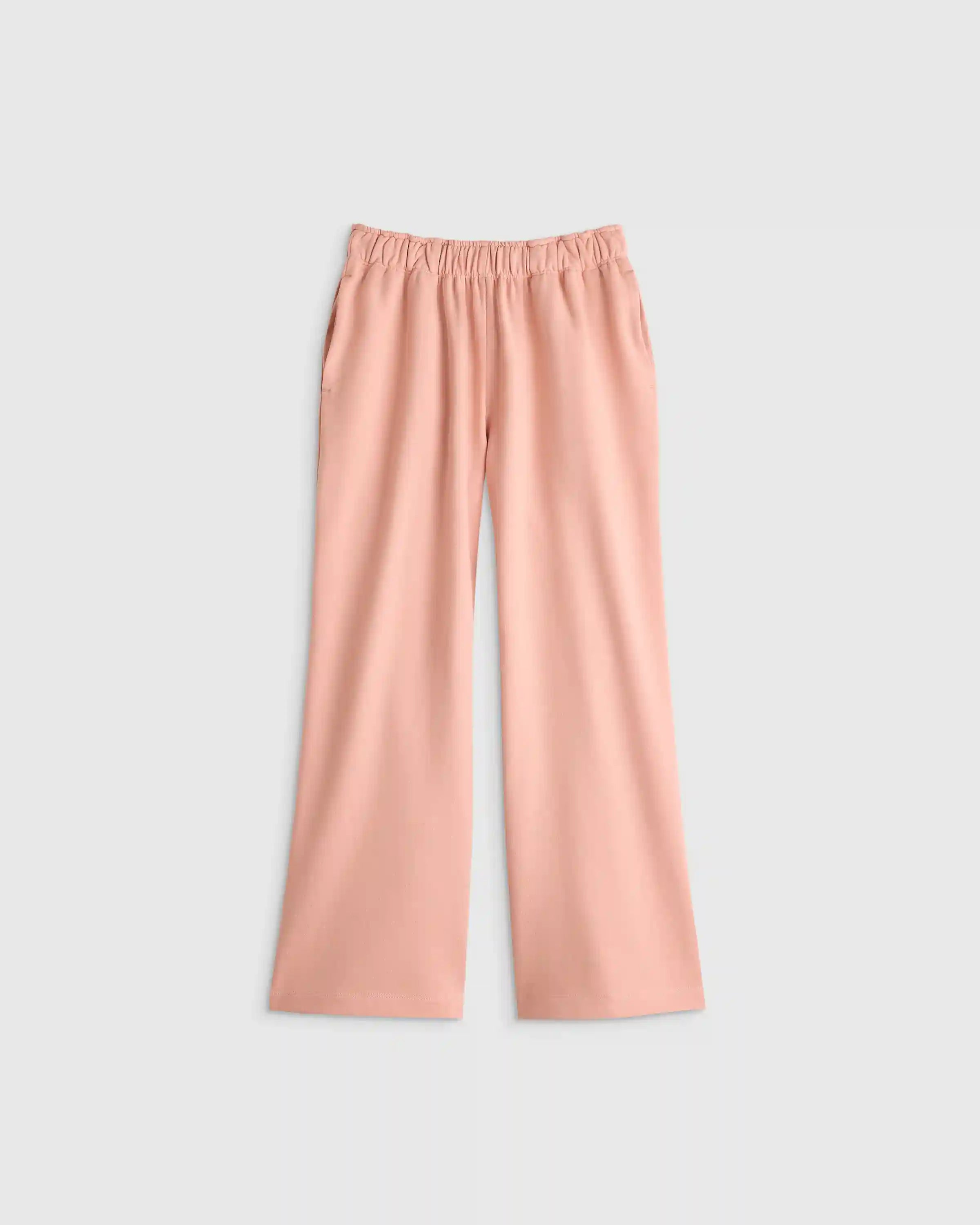 Girls Organic Cotton French Terry Wide Leg Pant