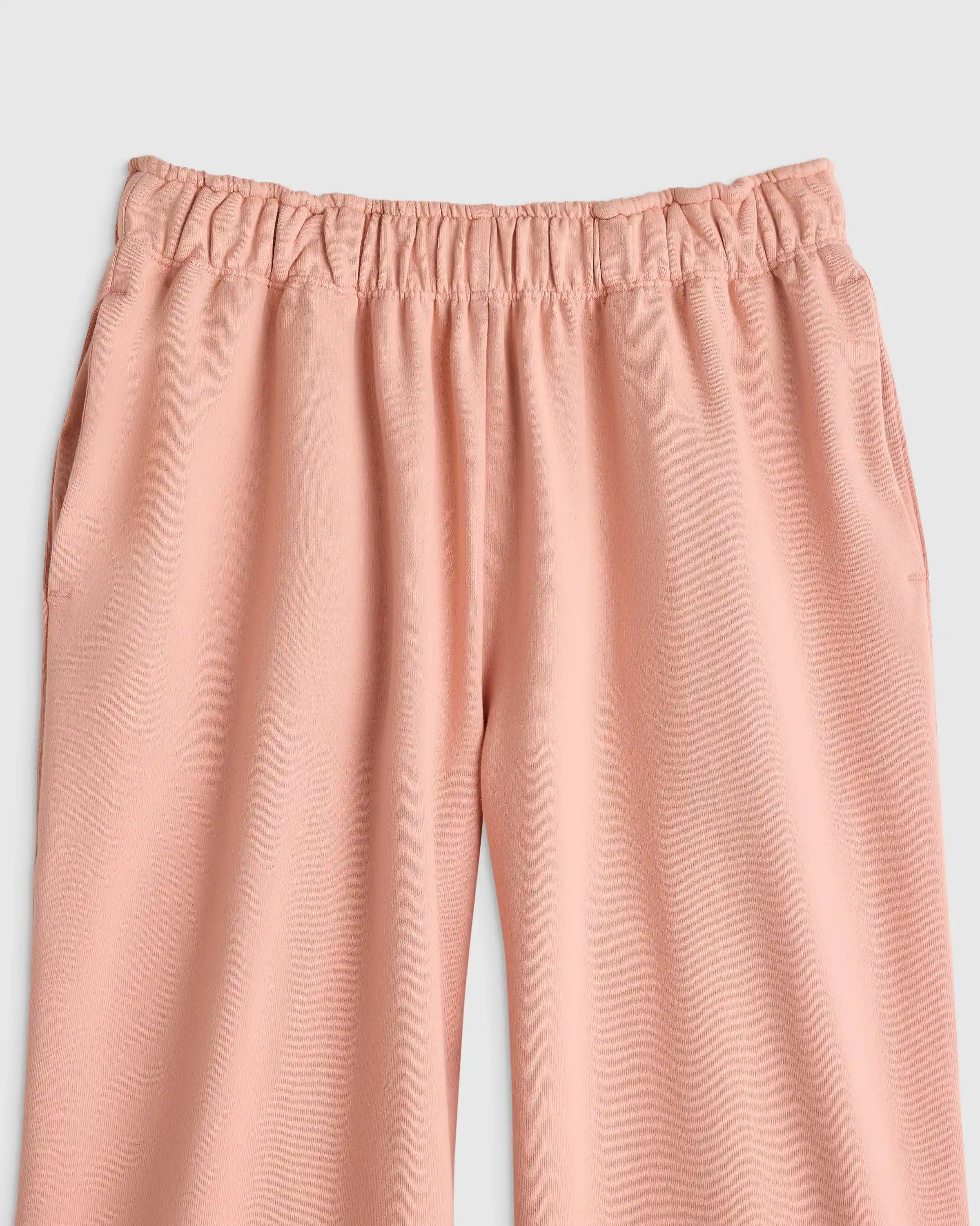 Girls Organic Cotton French Terry Wide Leg Pant