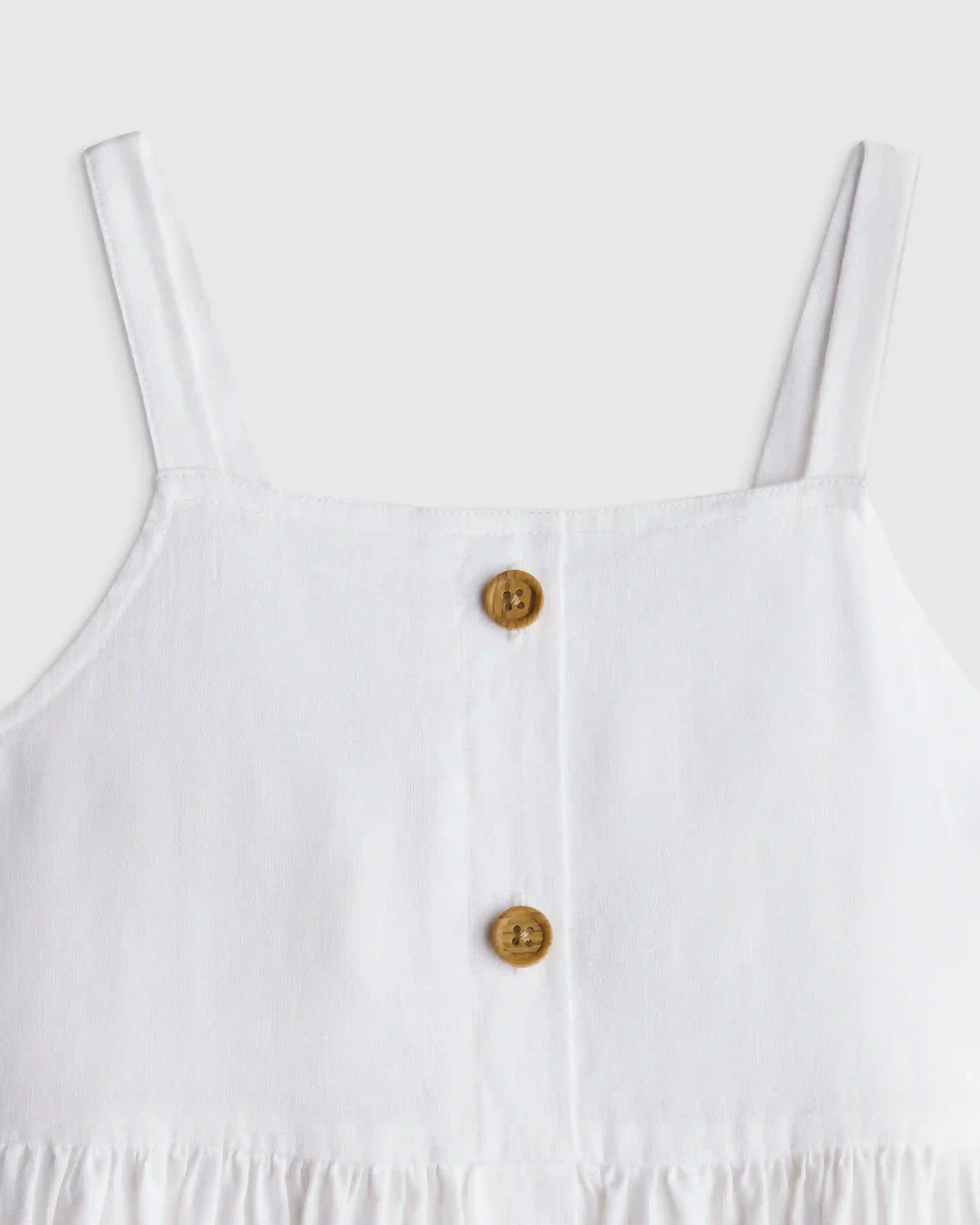Girls Sleeveless 100% Linen Dress