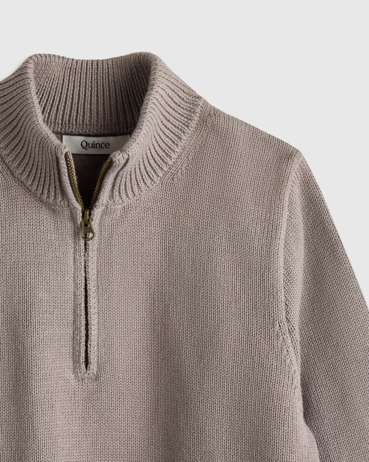 Boys 100% Organic Cotton Quarter-Zip Sweater
