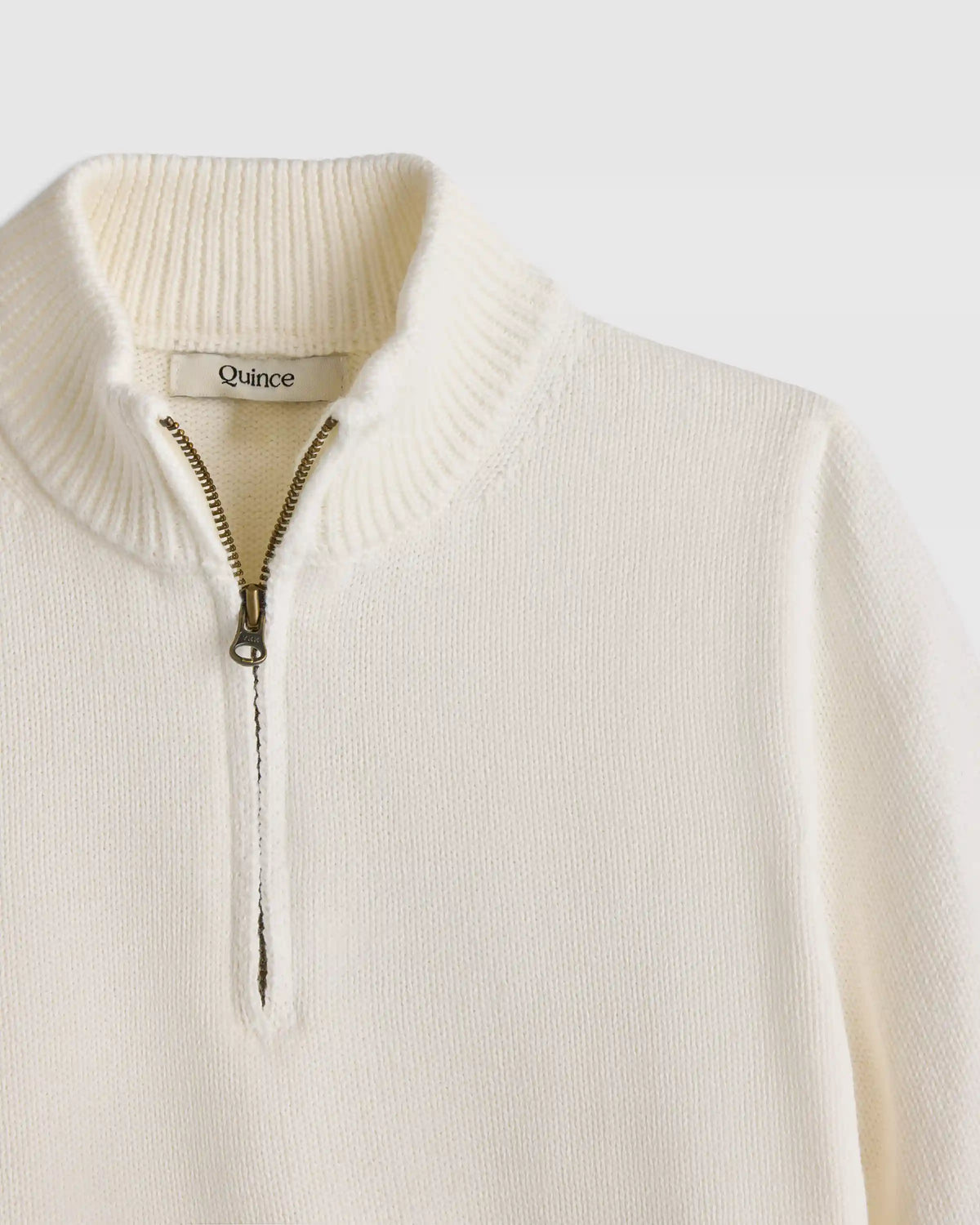 Boys 100% Organic Cotton Quarter-Zip Sweater