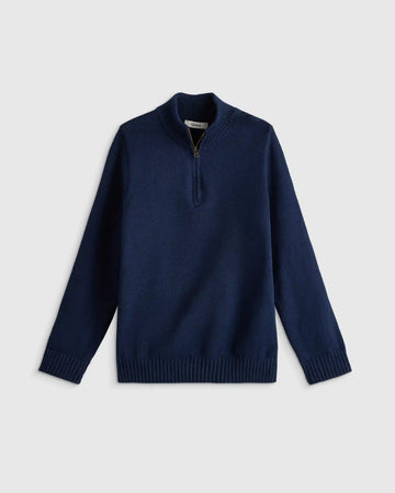 Boys 100% Organic Cotton Quarter-Zip Sweater