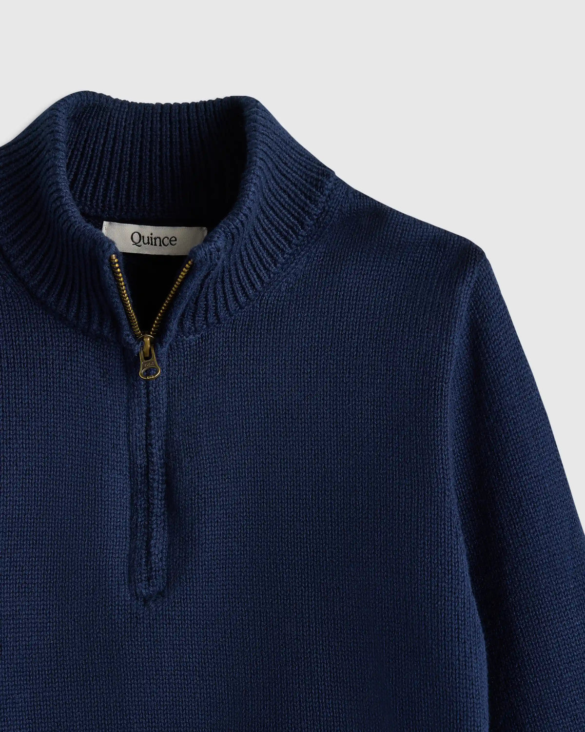 Boys 100% Organic Cotton Quarter-Zip Sweater