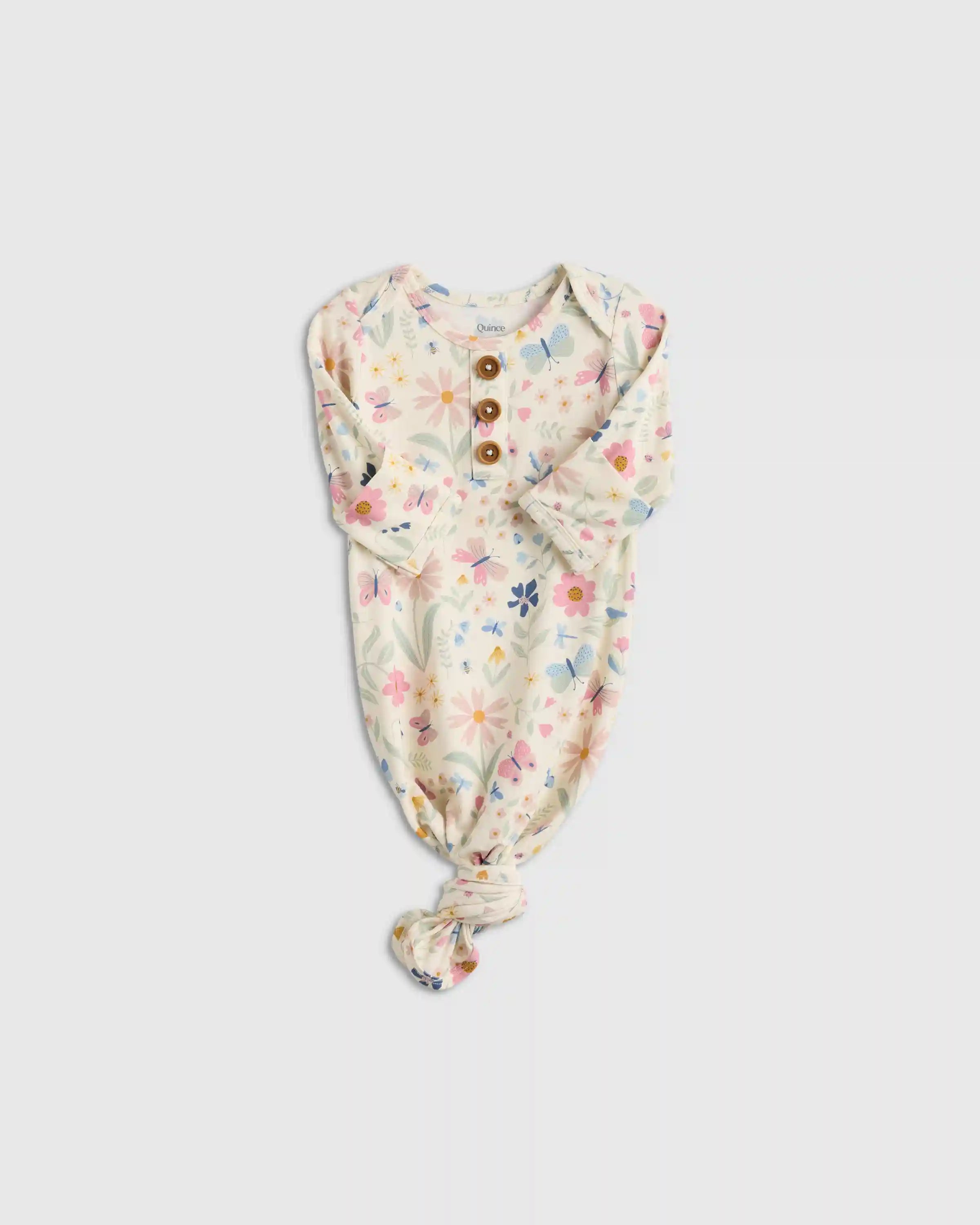 Bamboo Gown, Hat & Swaddle Layette Set