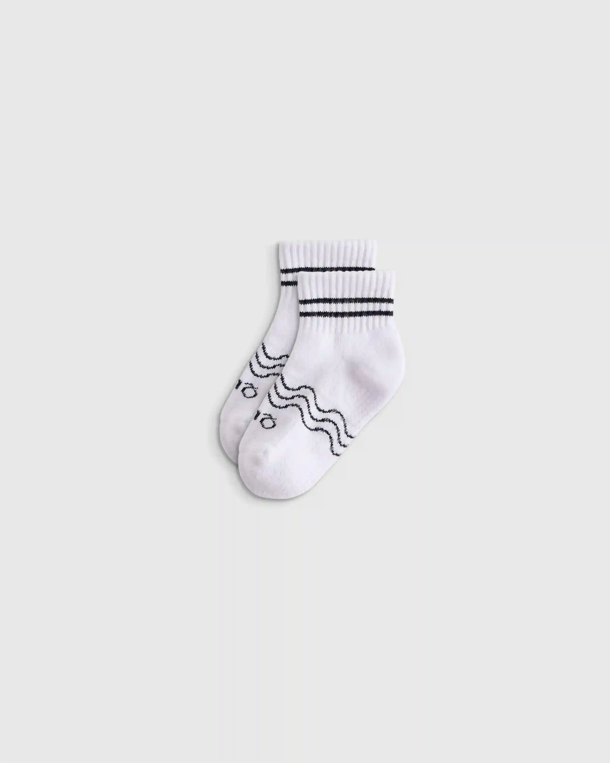 Organic Cotton Gripper Quarter Crew Socks 8-Pack