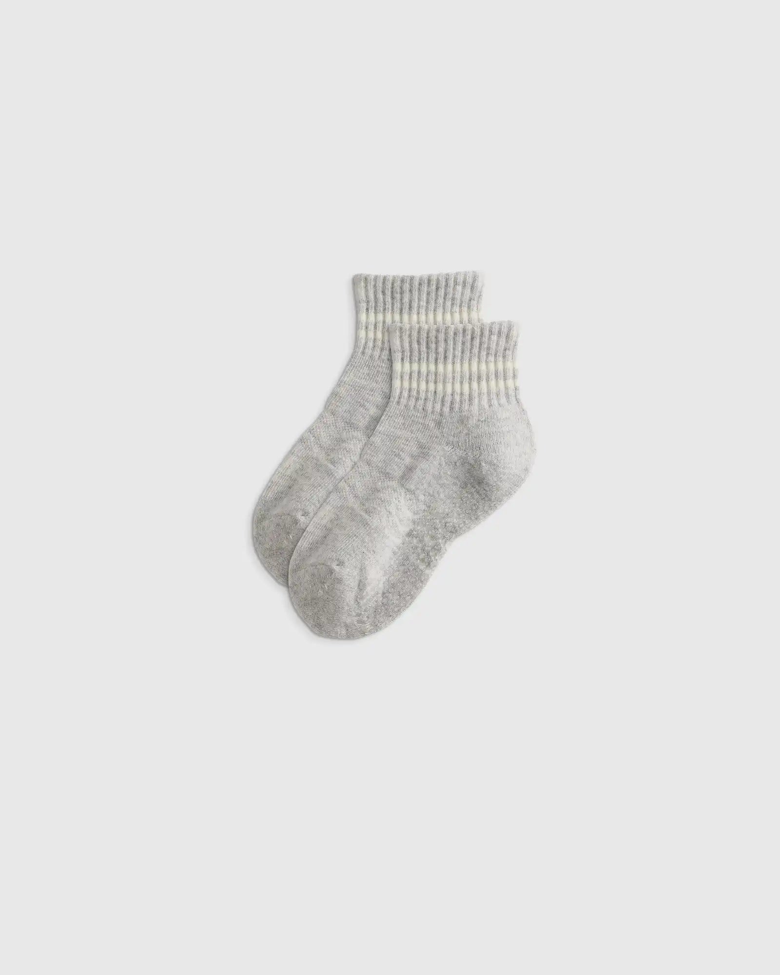 Organic Cotton Gripper Quarter Crew Socks 8-Pack
