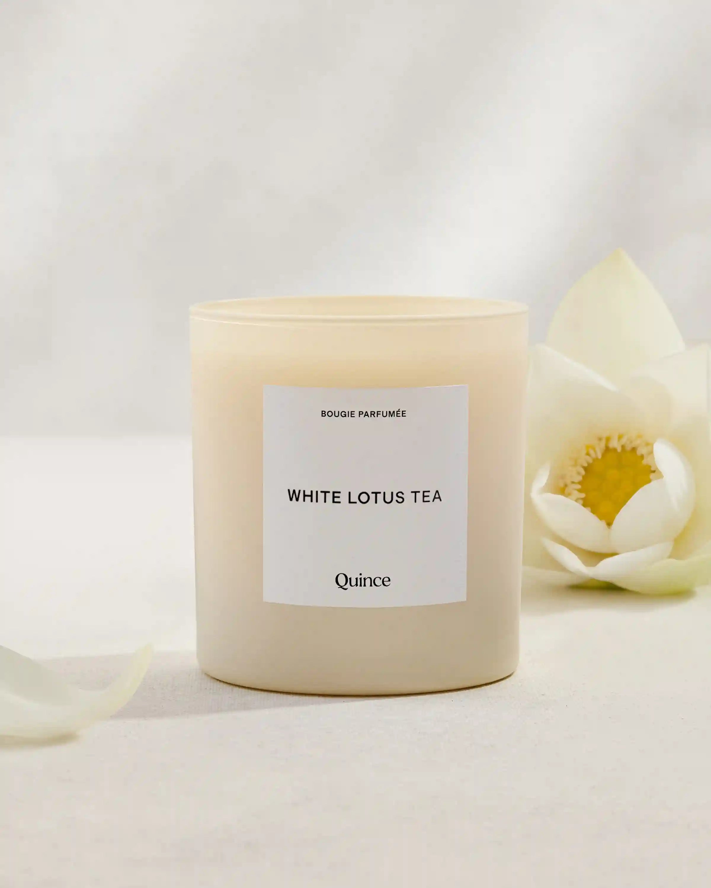 White Lotus Tea Candle