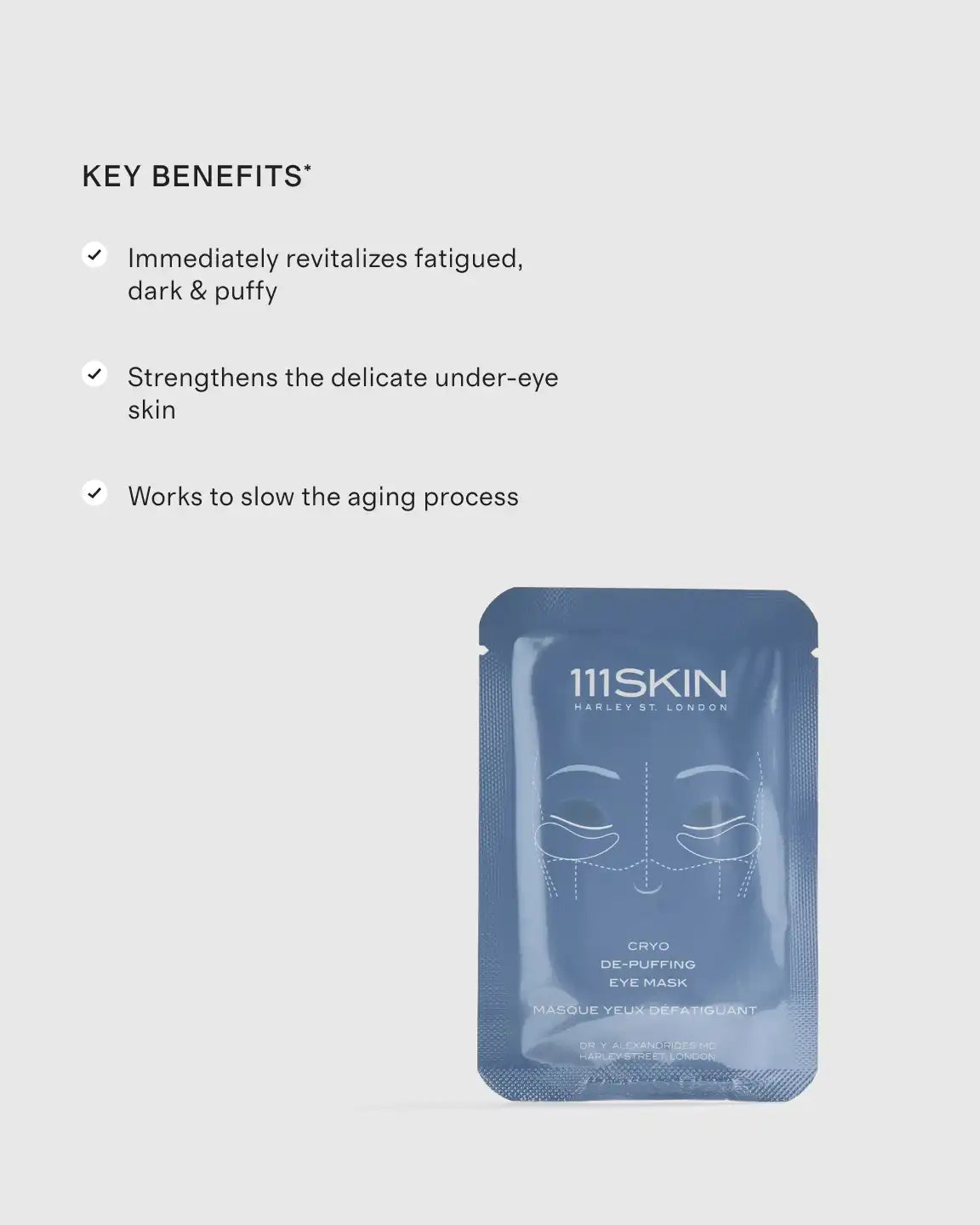 Cryo Depuffing Eye Mask by 111SKIN