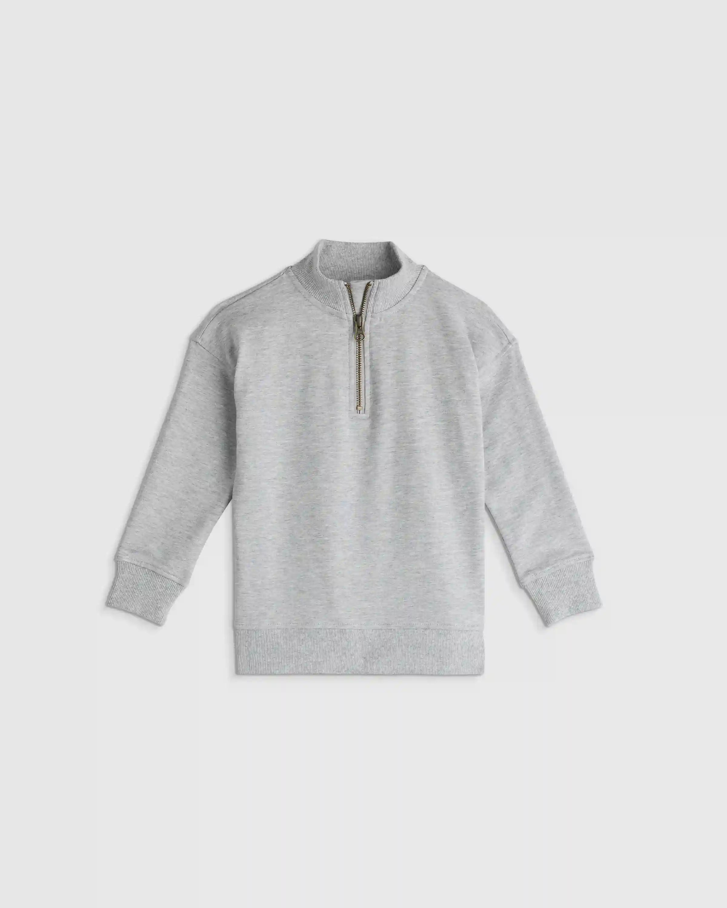 Organic Cotton French Terry Quarter-Zip