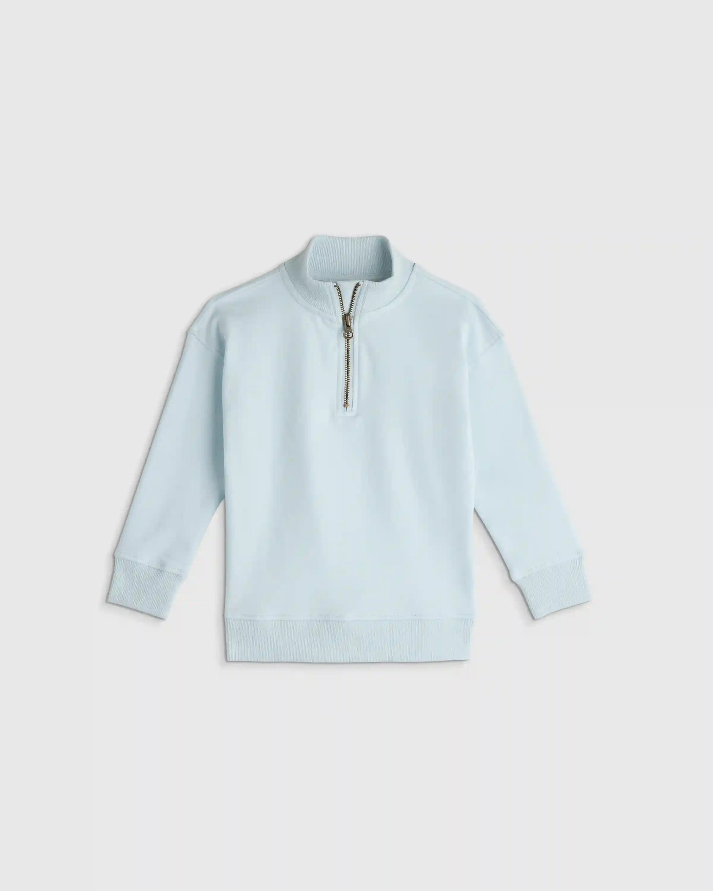 Organic Cotton French Terry Quarter-Zip