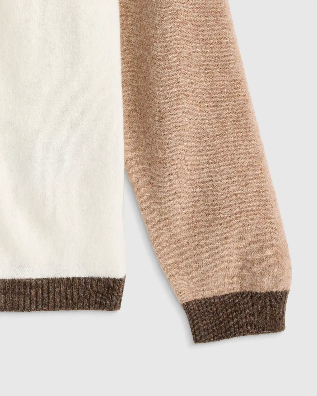 Colorblock Cashmere Crewneck Sweater