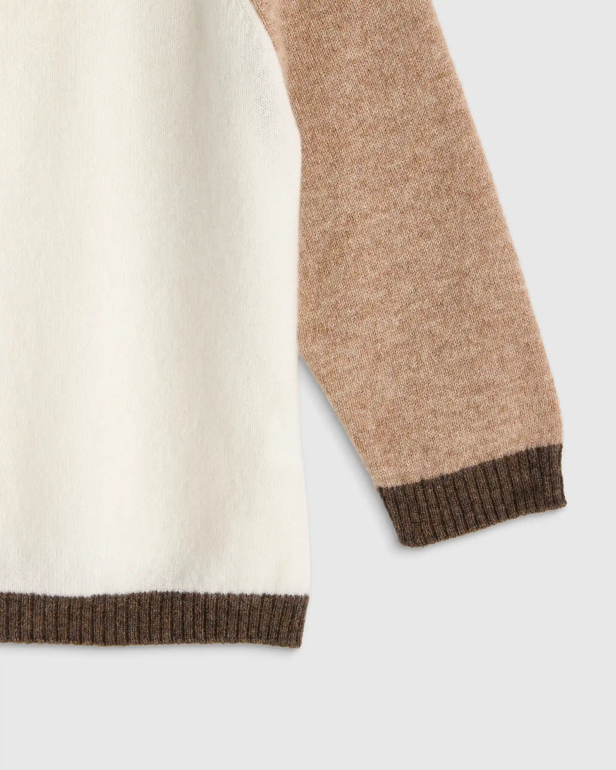 Colorblock Cashmere Crewneck Sweater