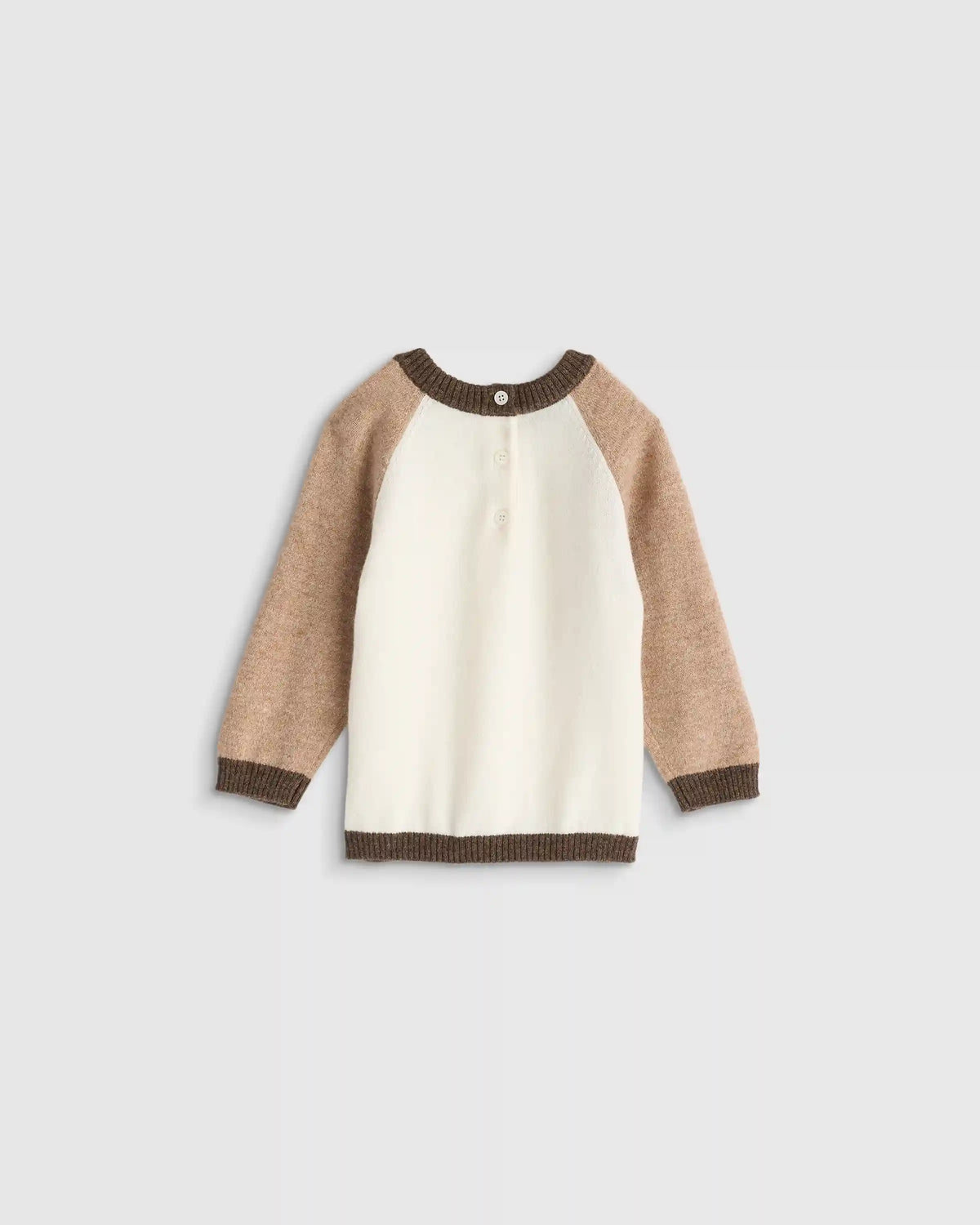 Colorblock Cashmere Crewneck Sweater
