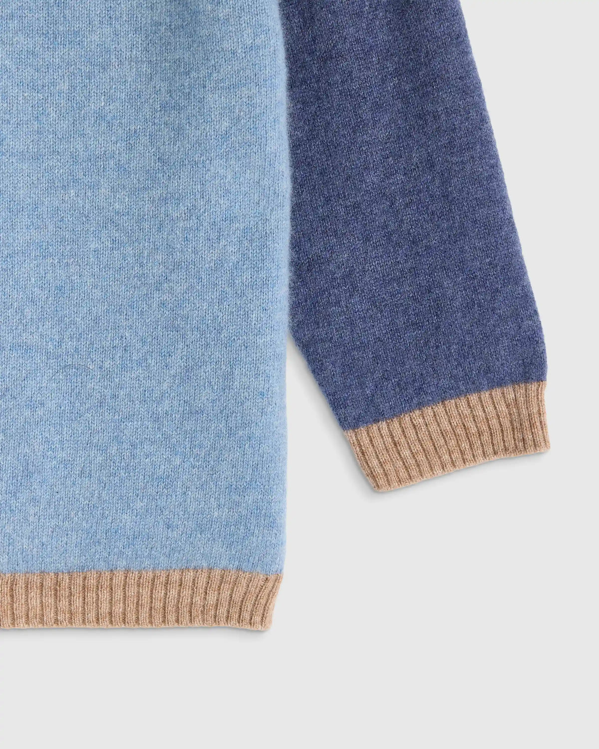 Colorblock Cashmere Crewneck Sweater