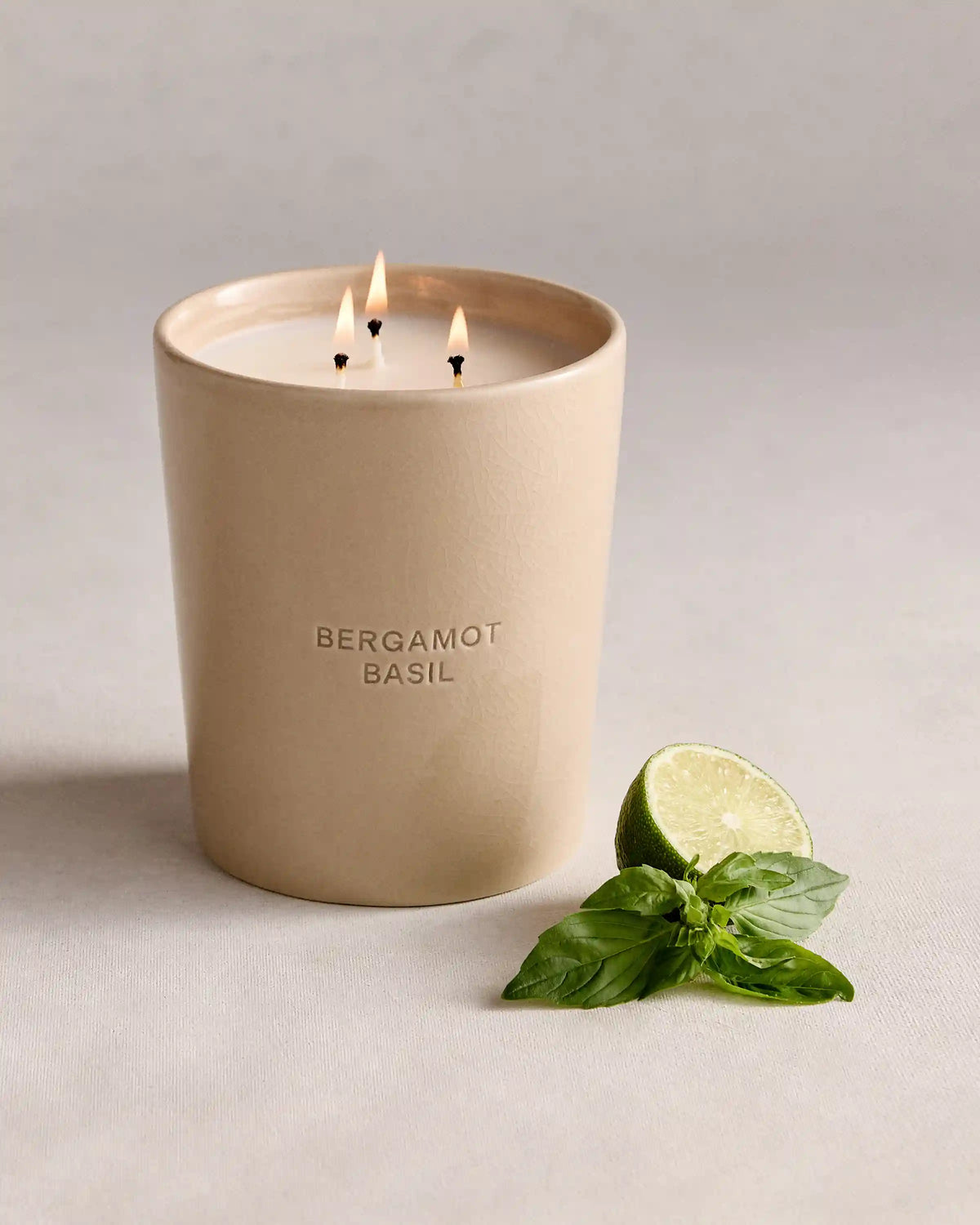Bergamot Basil 3-Wick Luxury Candle