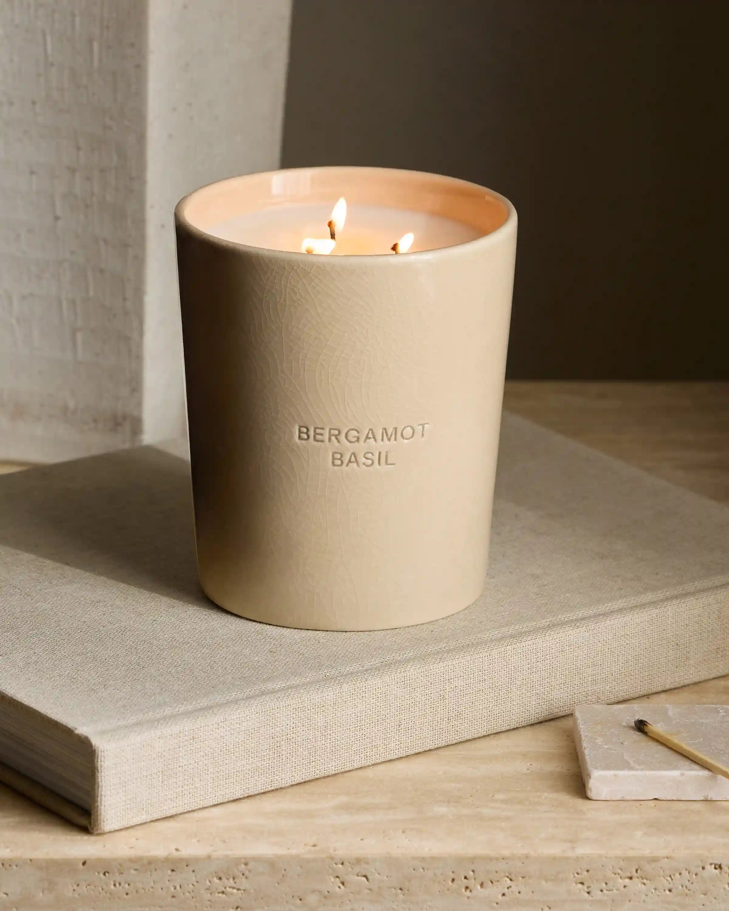 Bergamot Basil 3-Wick Luxury Candle