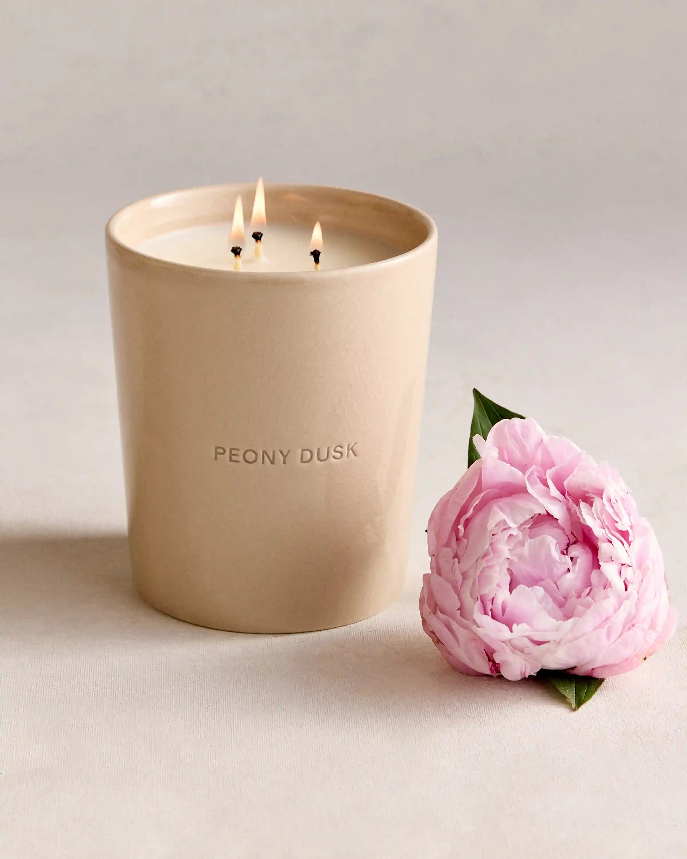 Peony Dusk 3-Wick Luxury Candle