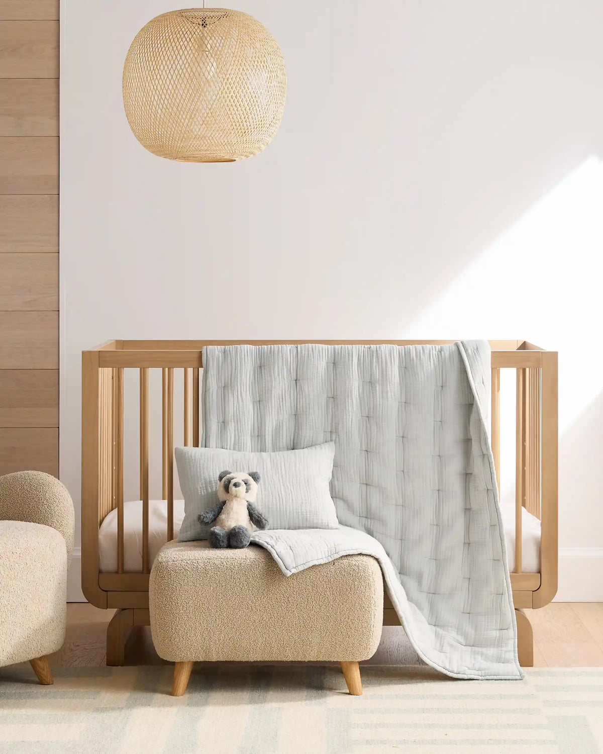 Organic Cotton Gauze Toddler Quilt & Sham Set