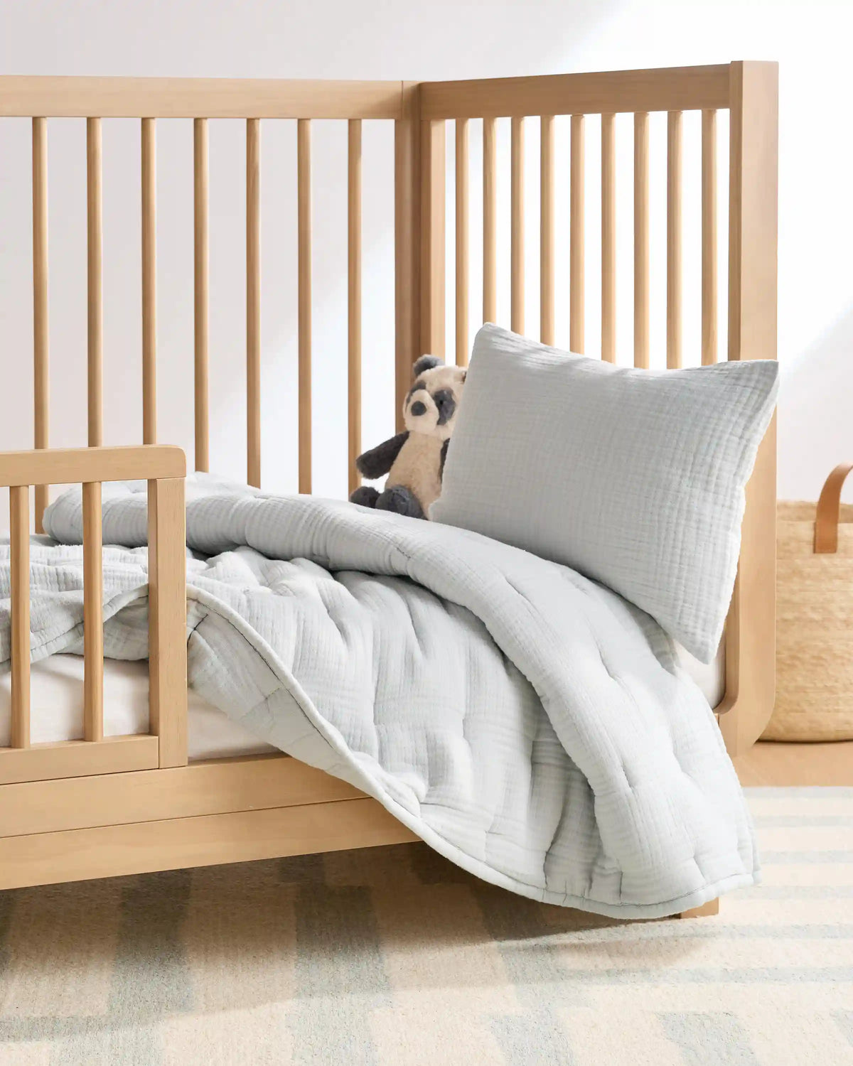 Organic Cotton Gauze Toddler Quilt & Sham Set