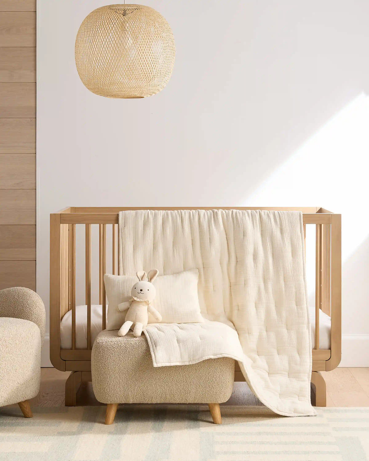 Organic Cotton Gauze Toddler Quilt & Sham Set
