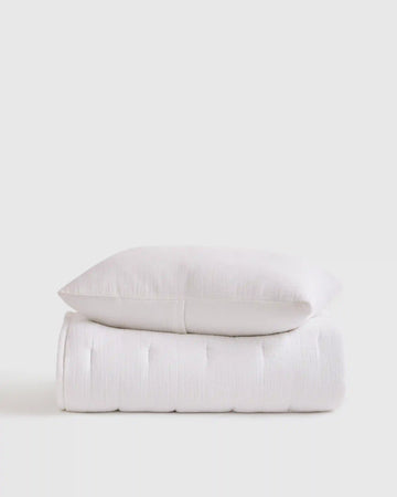 Organic Cotton Gauze Toddler Quilt & Sham Set