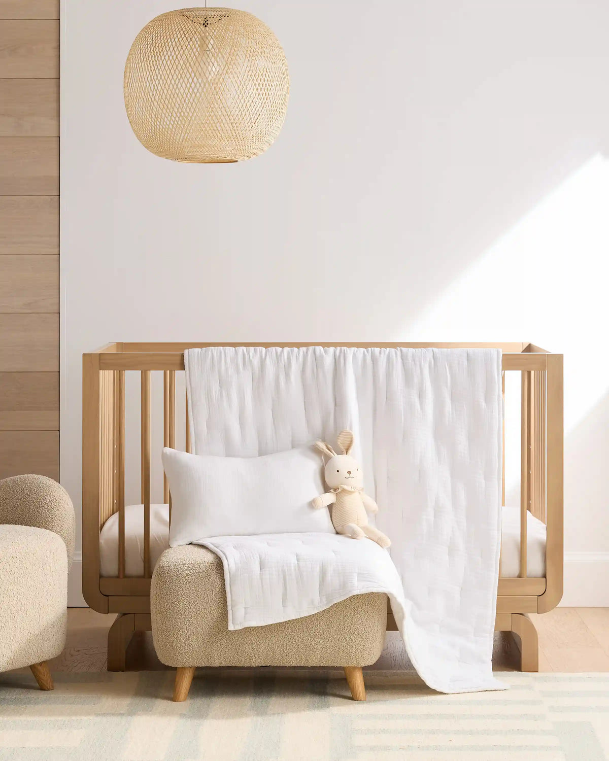 Organic Cotton Gauze Toddler Quilt & Sham Set