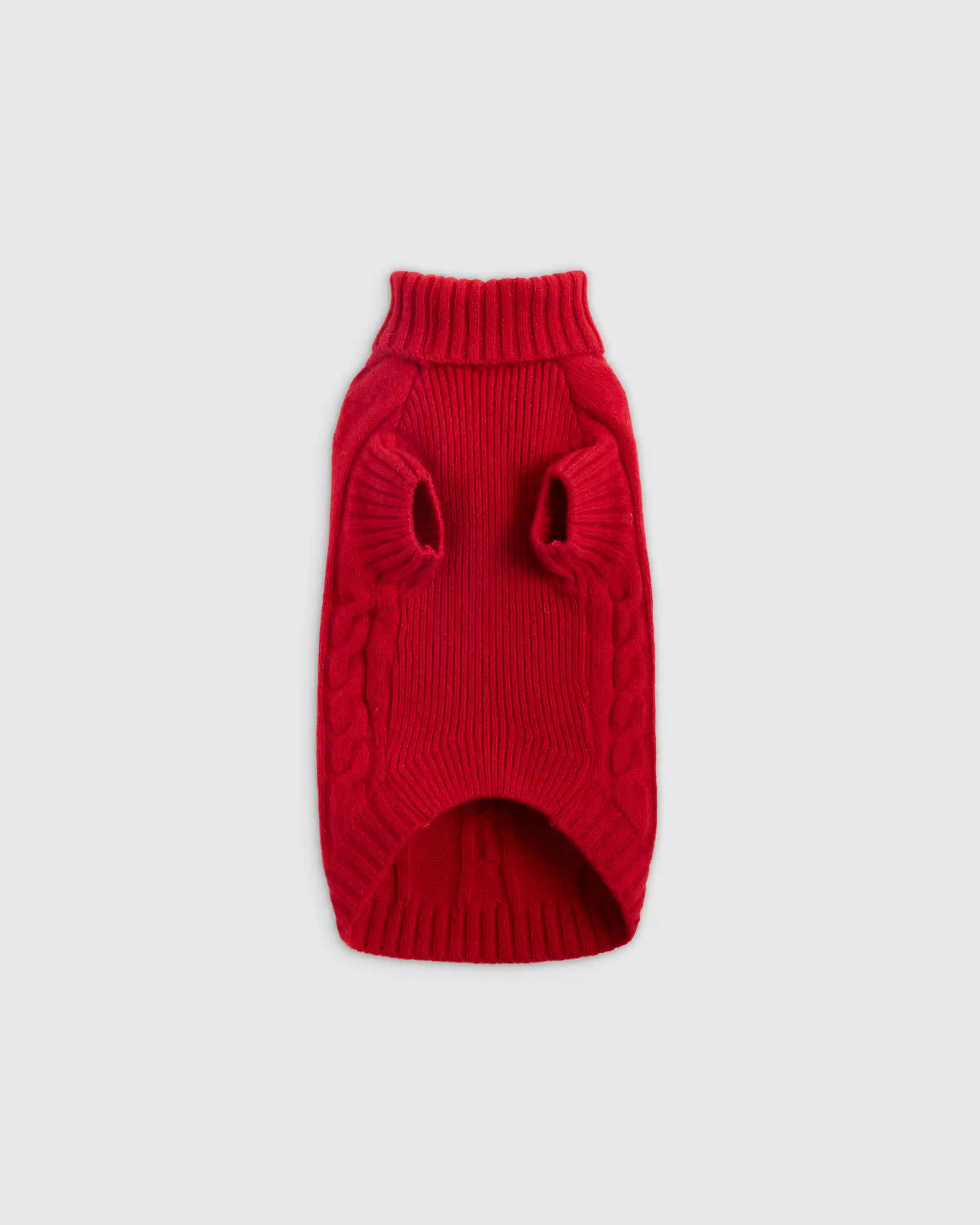 Mongolian Cashmere Cable Knit Dog Sweater