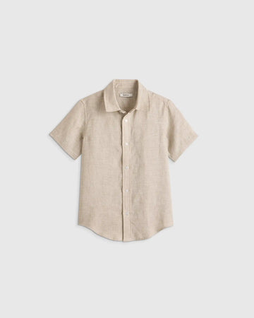 100% European Linen Short Sleeve Shirt