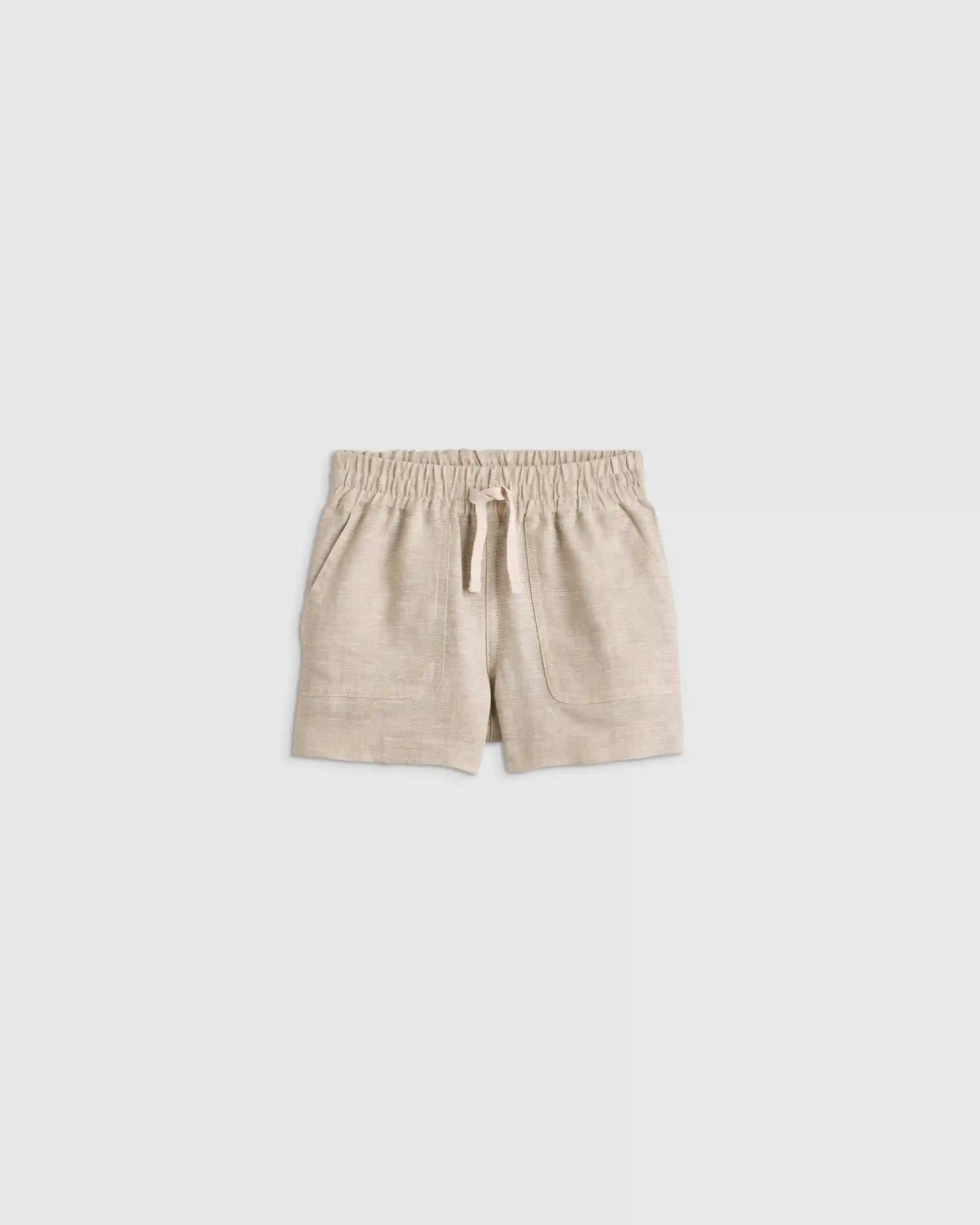 100% European Linen Drawstring Shorts