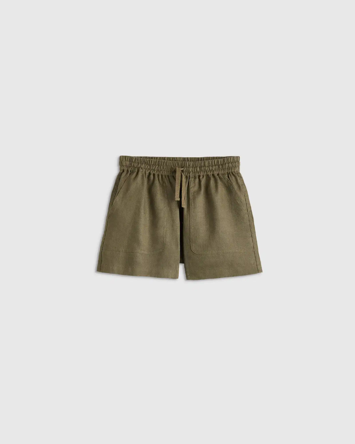 100% European Linen Drawstring Shorts