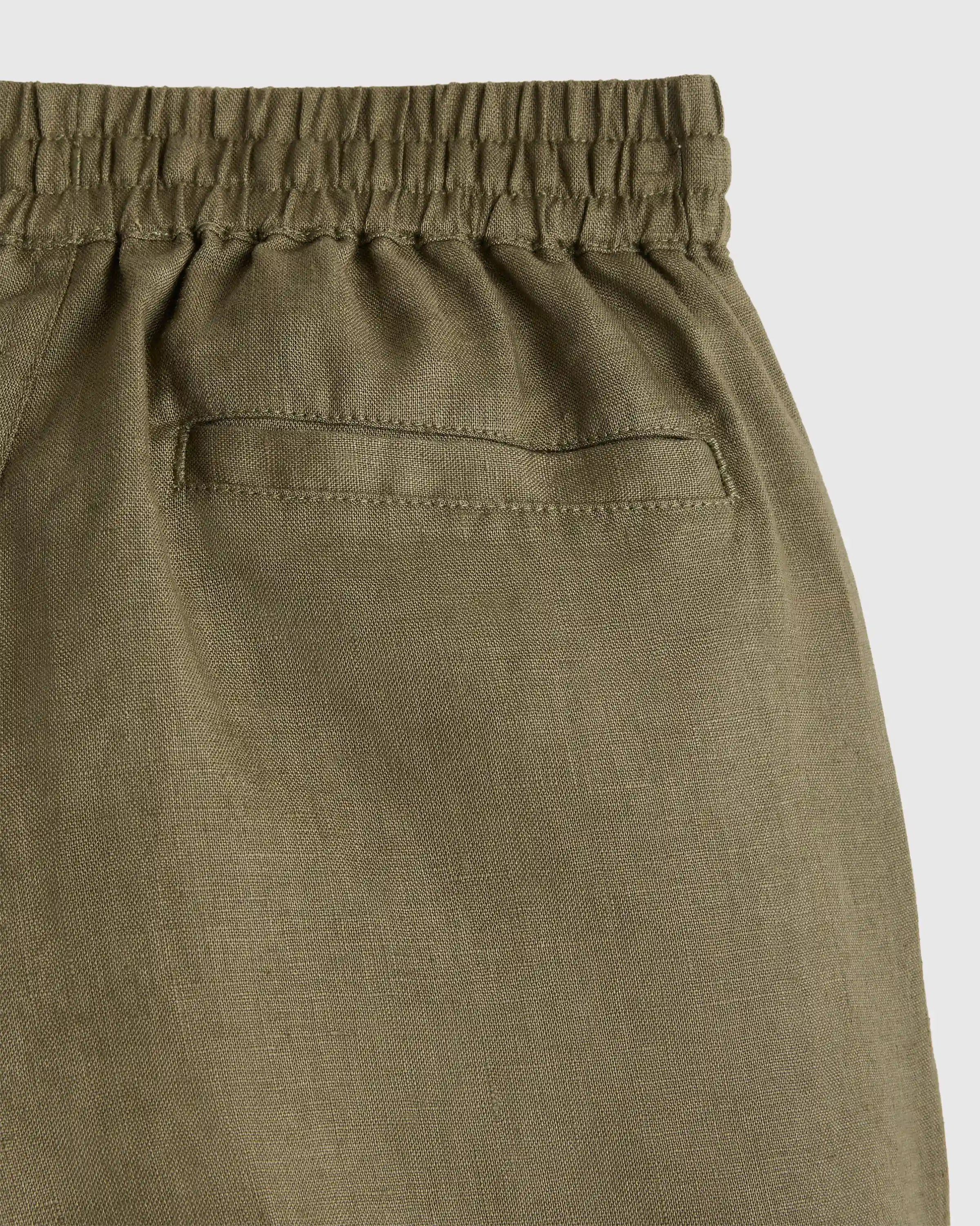 100% European Linen Drawstring Shorts
