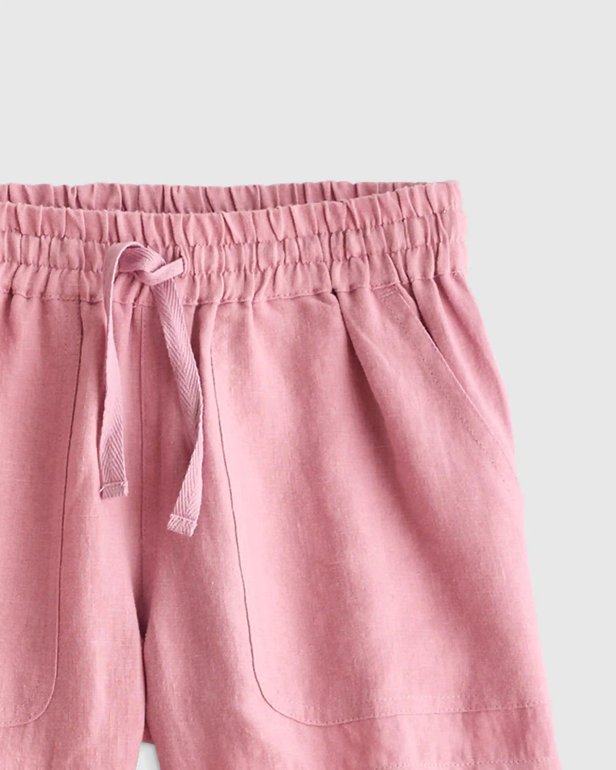 100% European Linen Drawstring Shorts