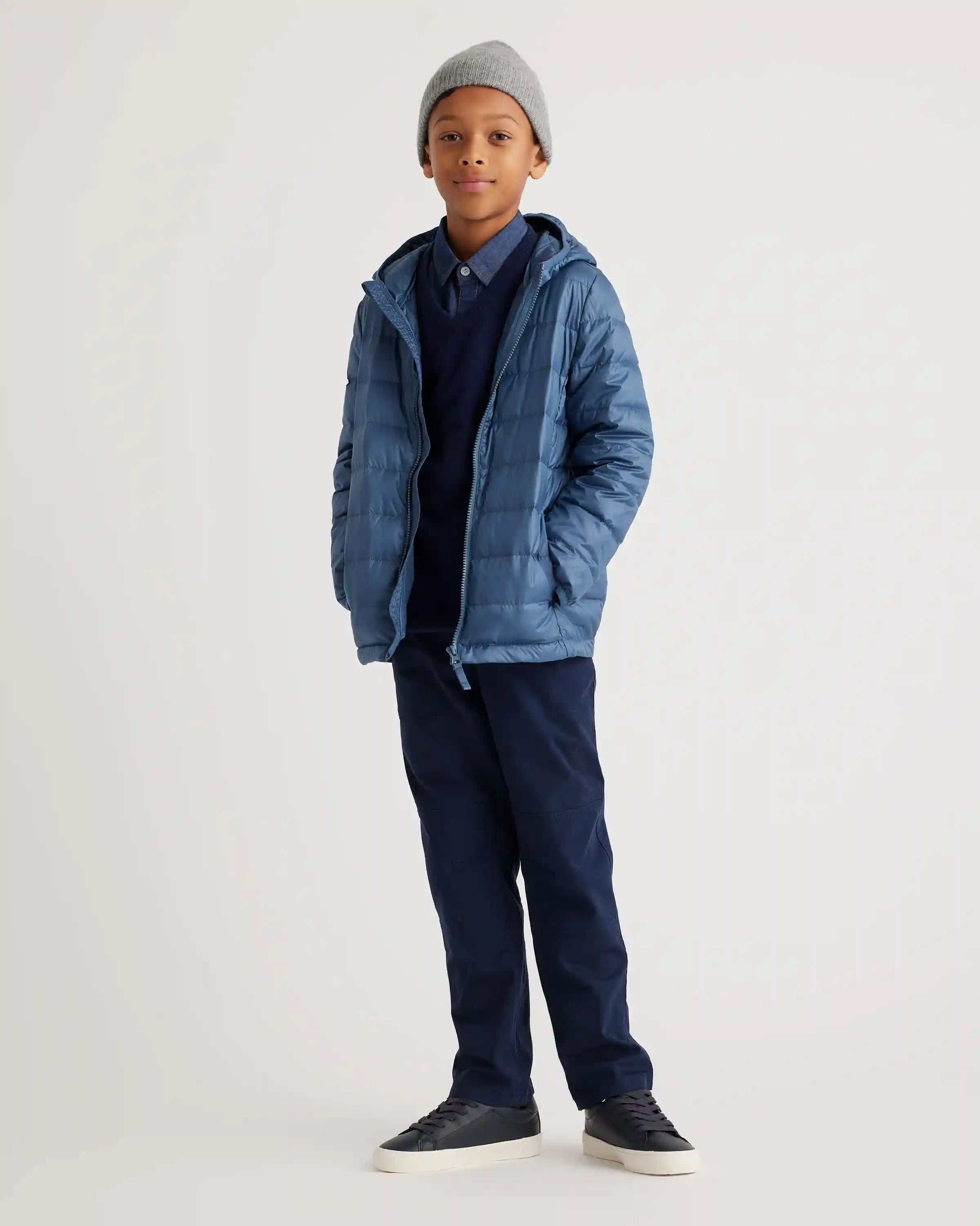 Lightweight Down Hooded Puffer Jacket