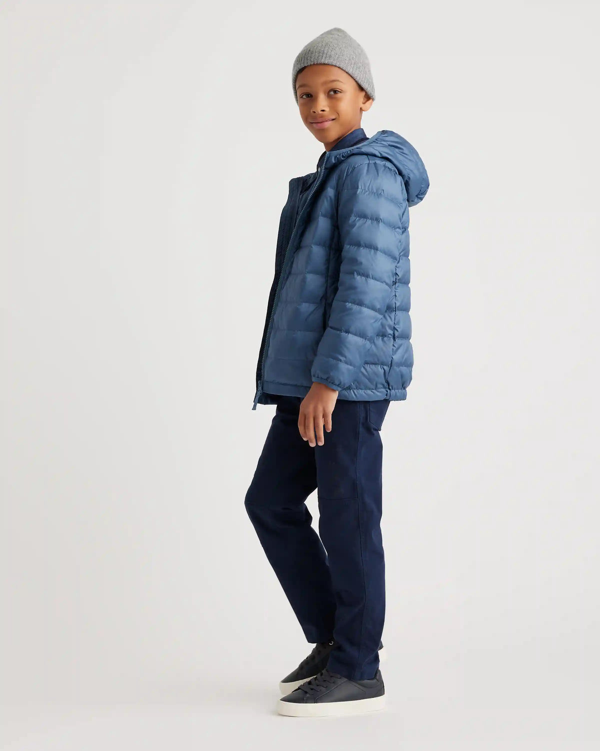 Lightweight Down Hooded Puffer Jacket