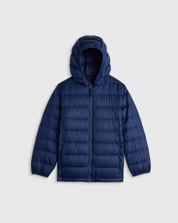 Lightweight Down Hooded Puffer Jacket