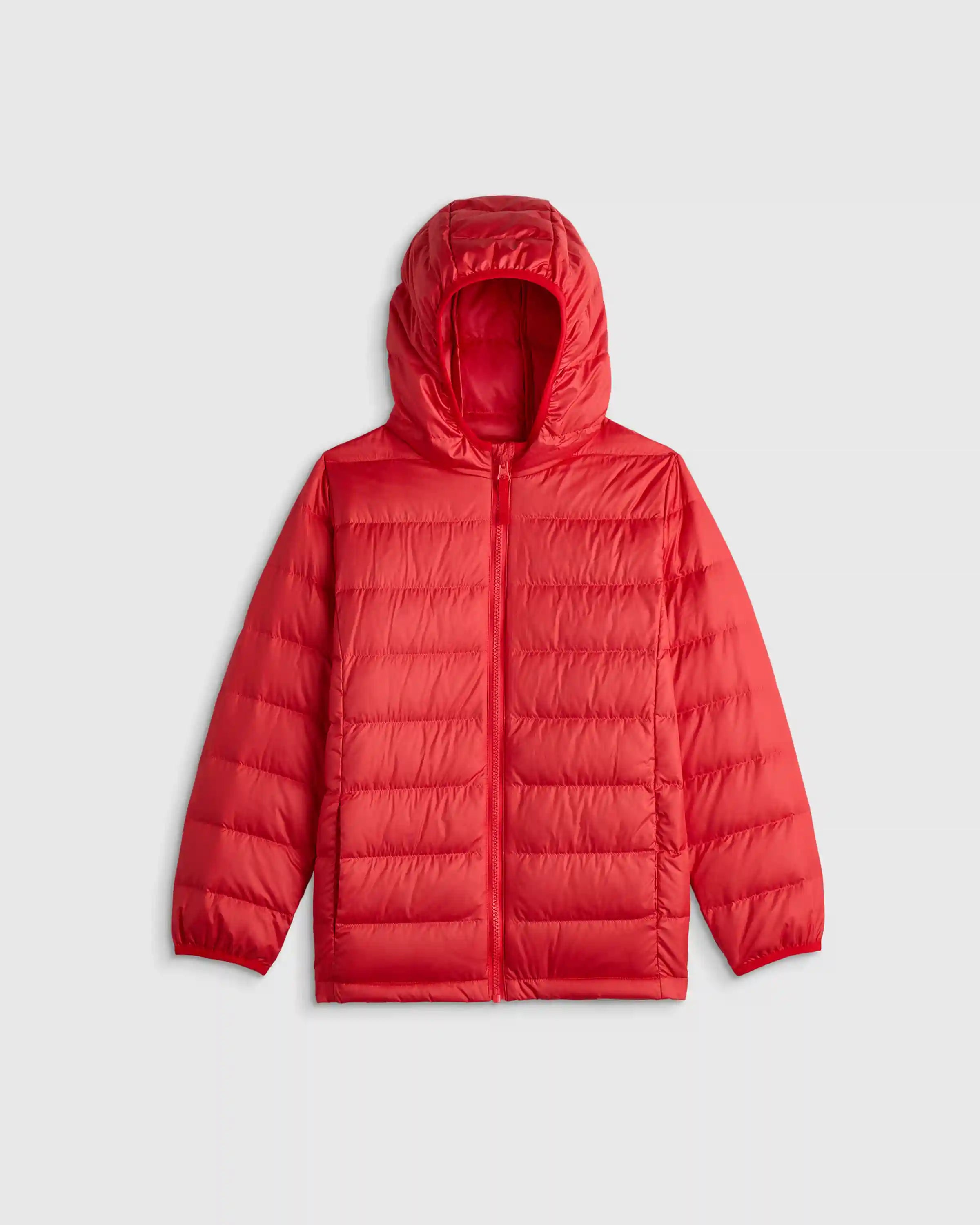 Lightweight Down Hooded Puffer Jacket