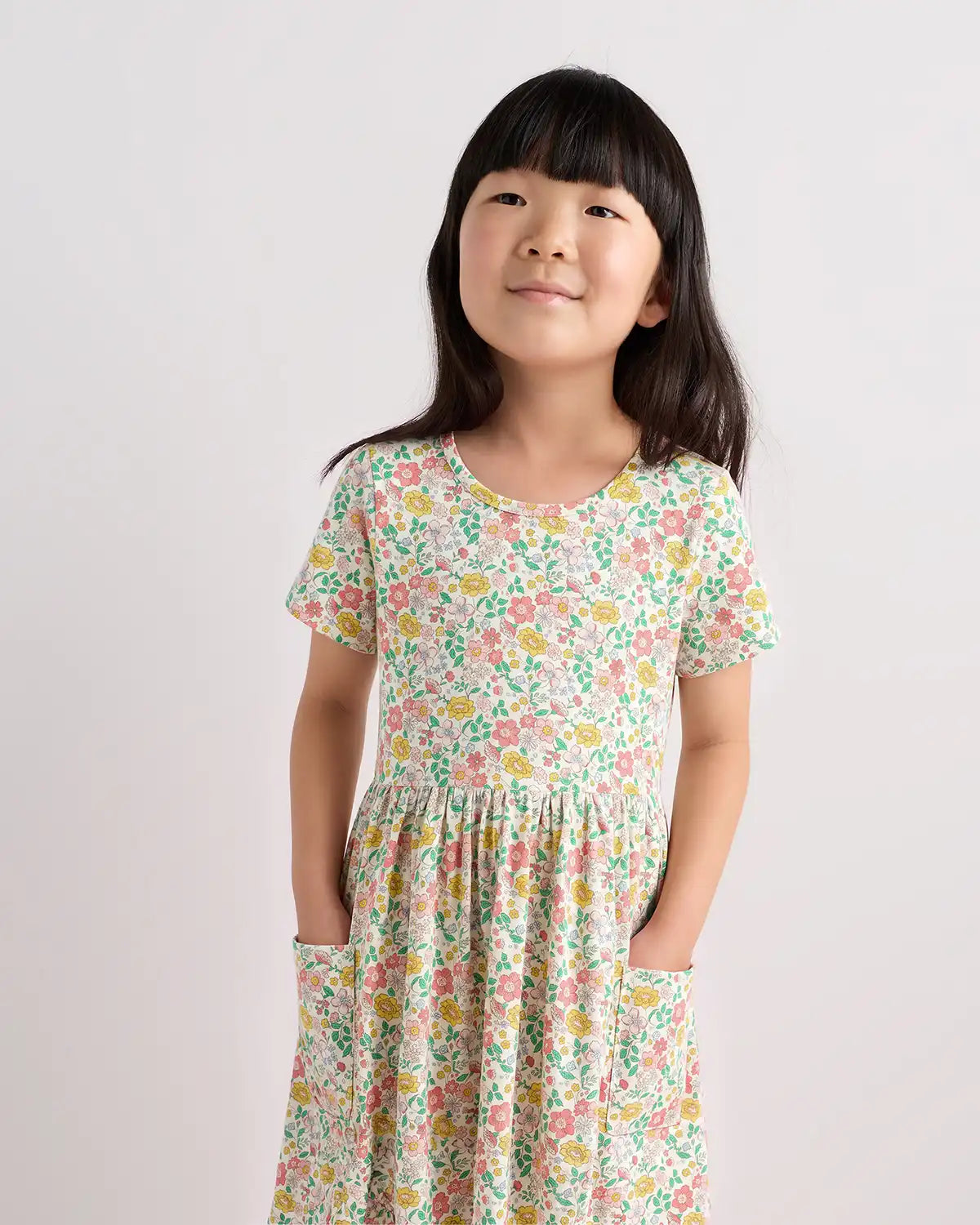 Organic Cotton Fit and Flare Pocket Dress