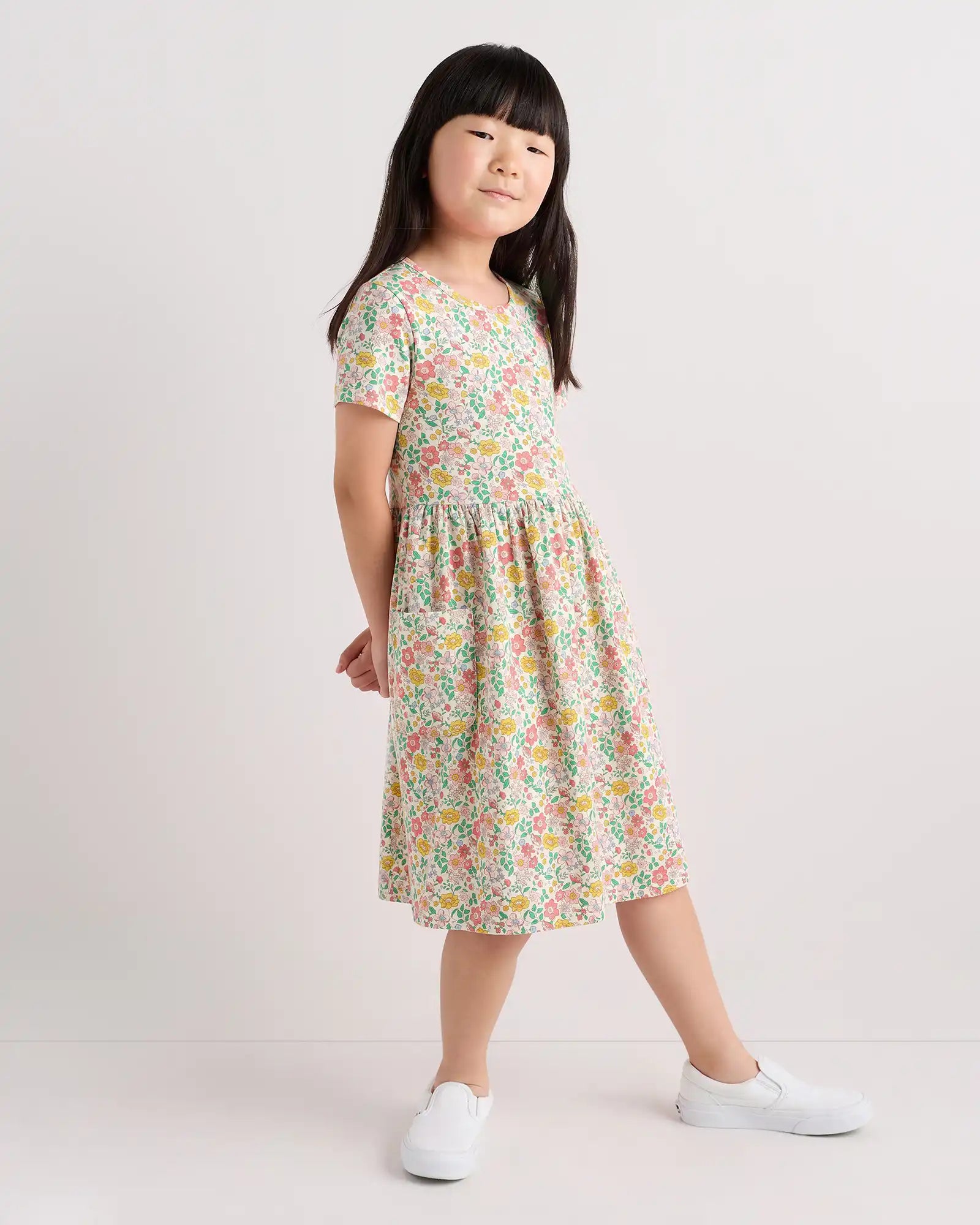Organic Cotton Fit and Flare Pocket Dress