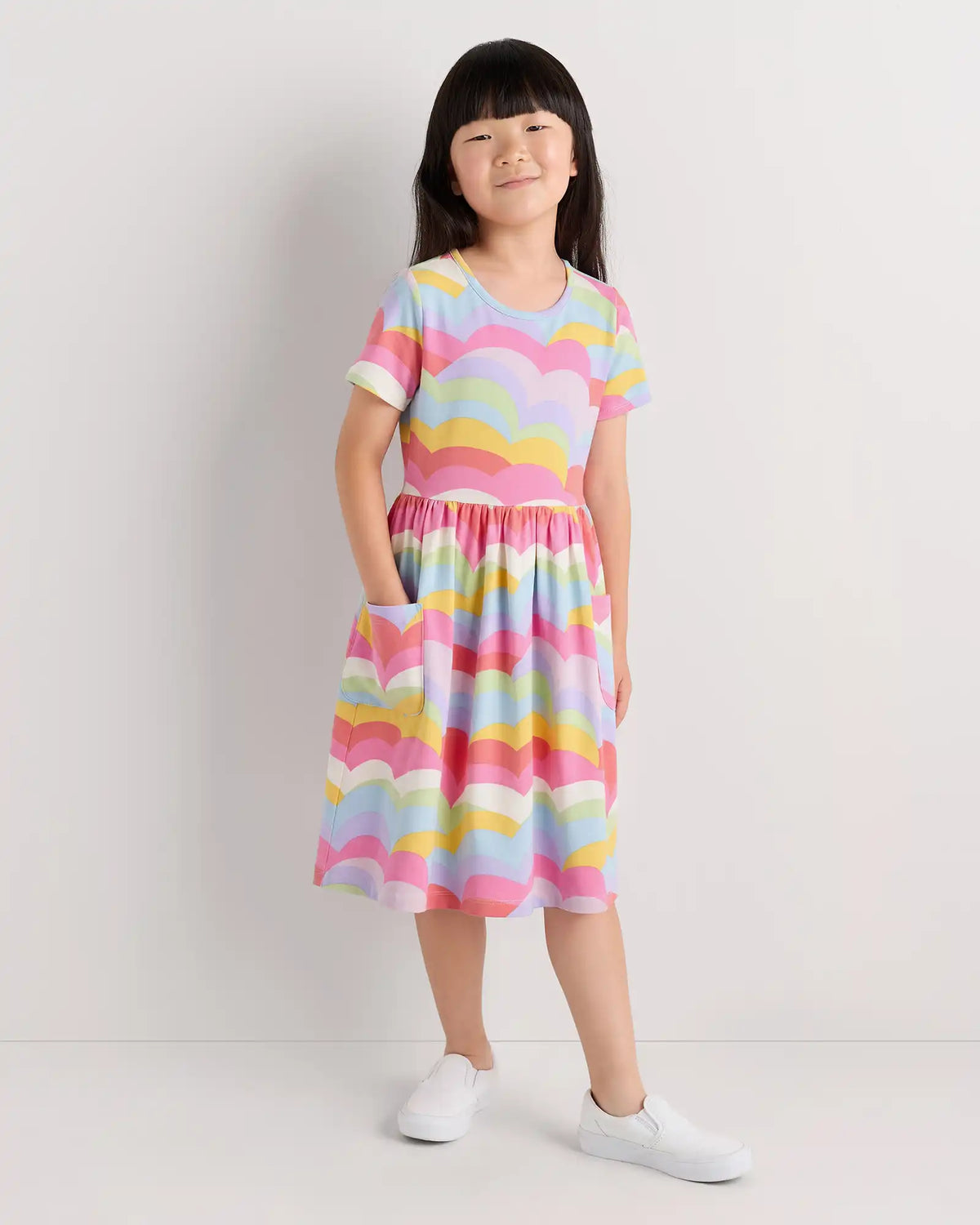 Organic Cotton Fit and Flare Pocket Dress