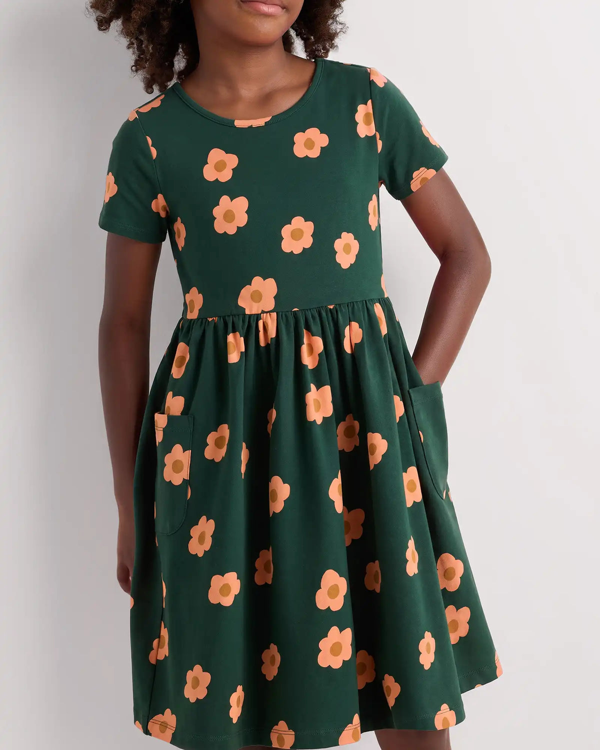 Organic Cotton Fit and Flare Pocket Dress