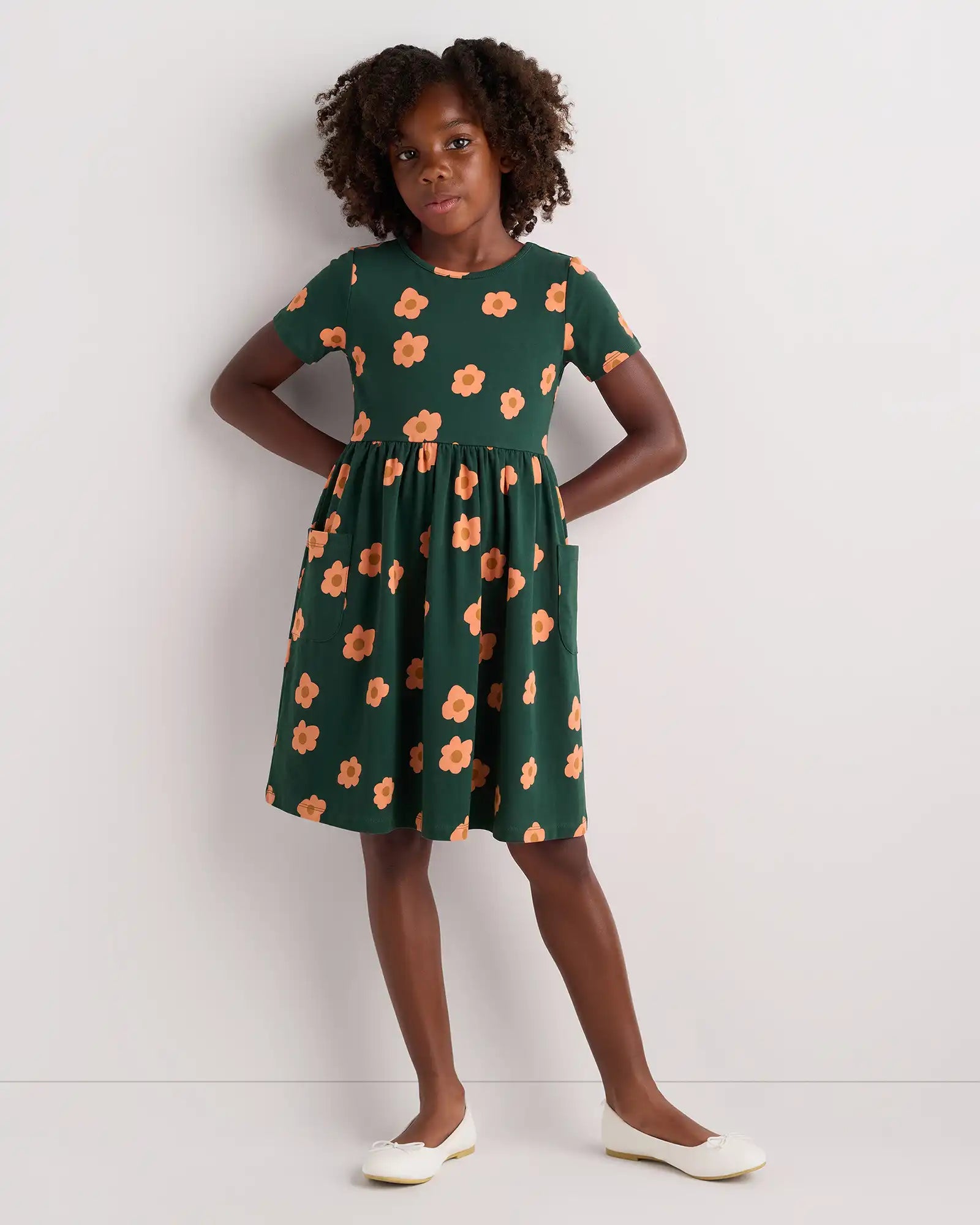 Organic Cotton Fit and Flare Pocket Dress