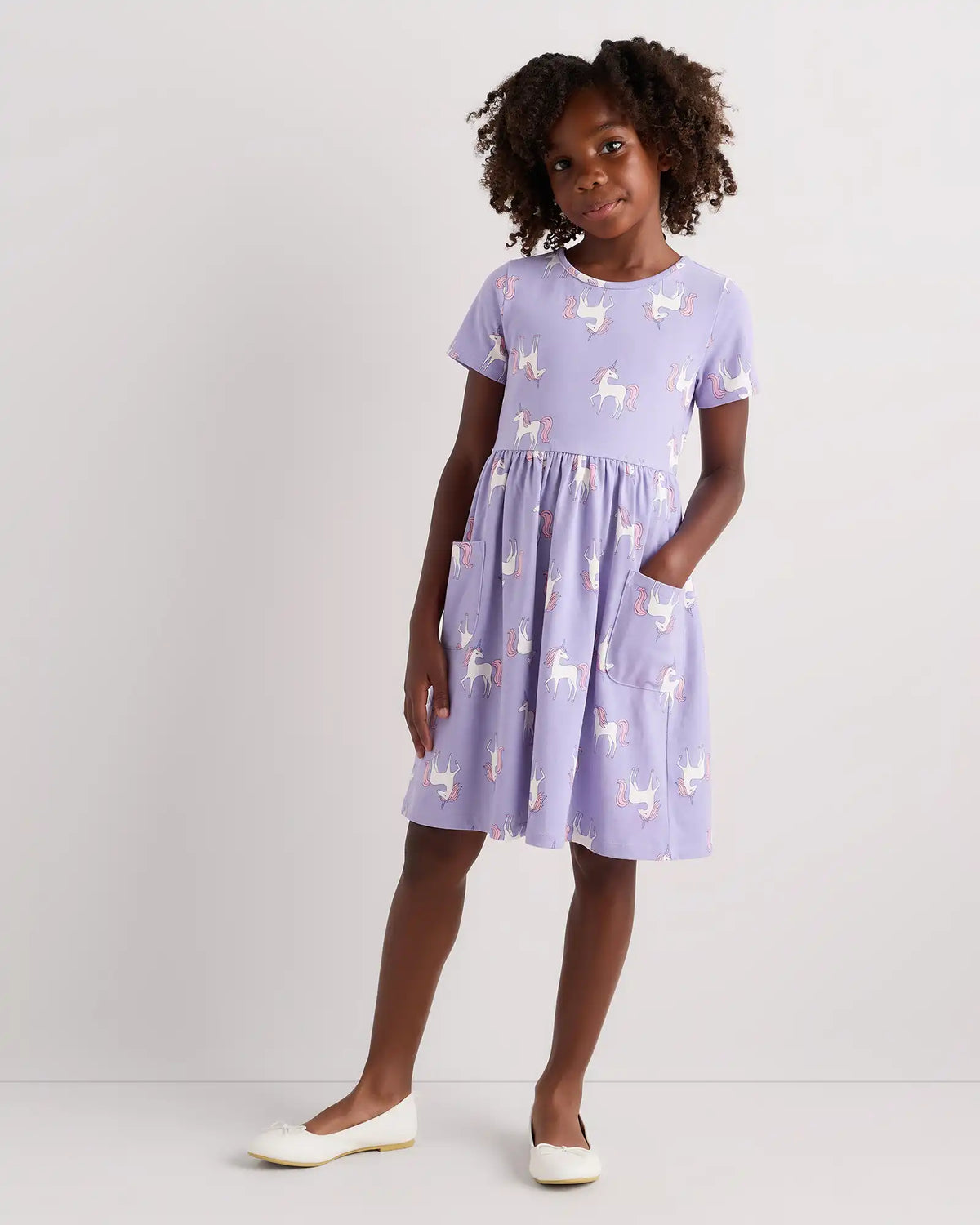 Organic Cotton Fit and Flare Pocket Dress