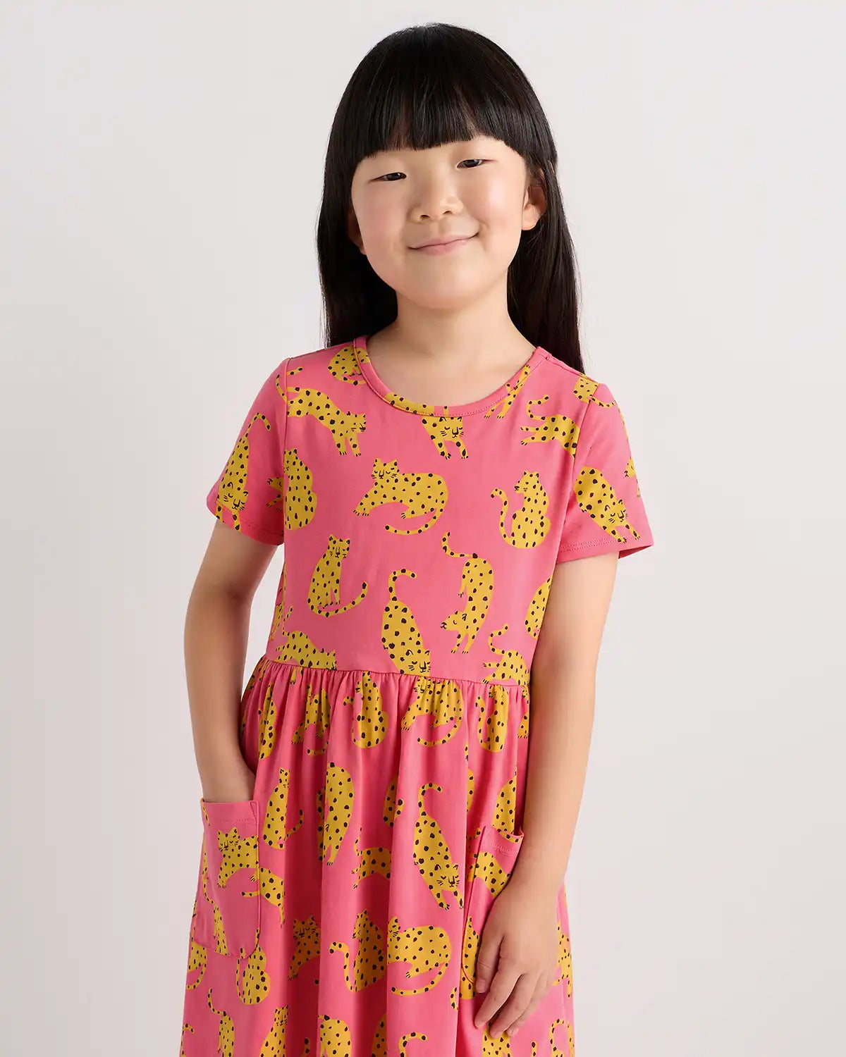 Organic Cotton Fit and Flare Pocket Dress