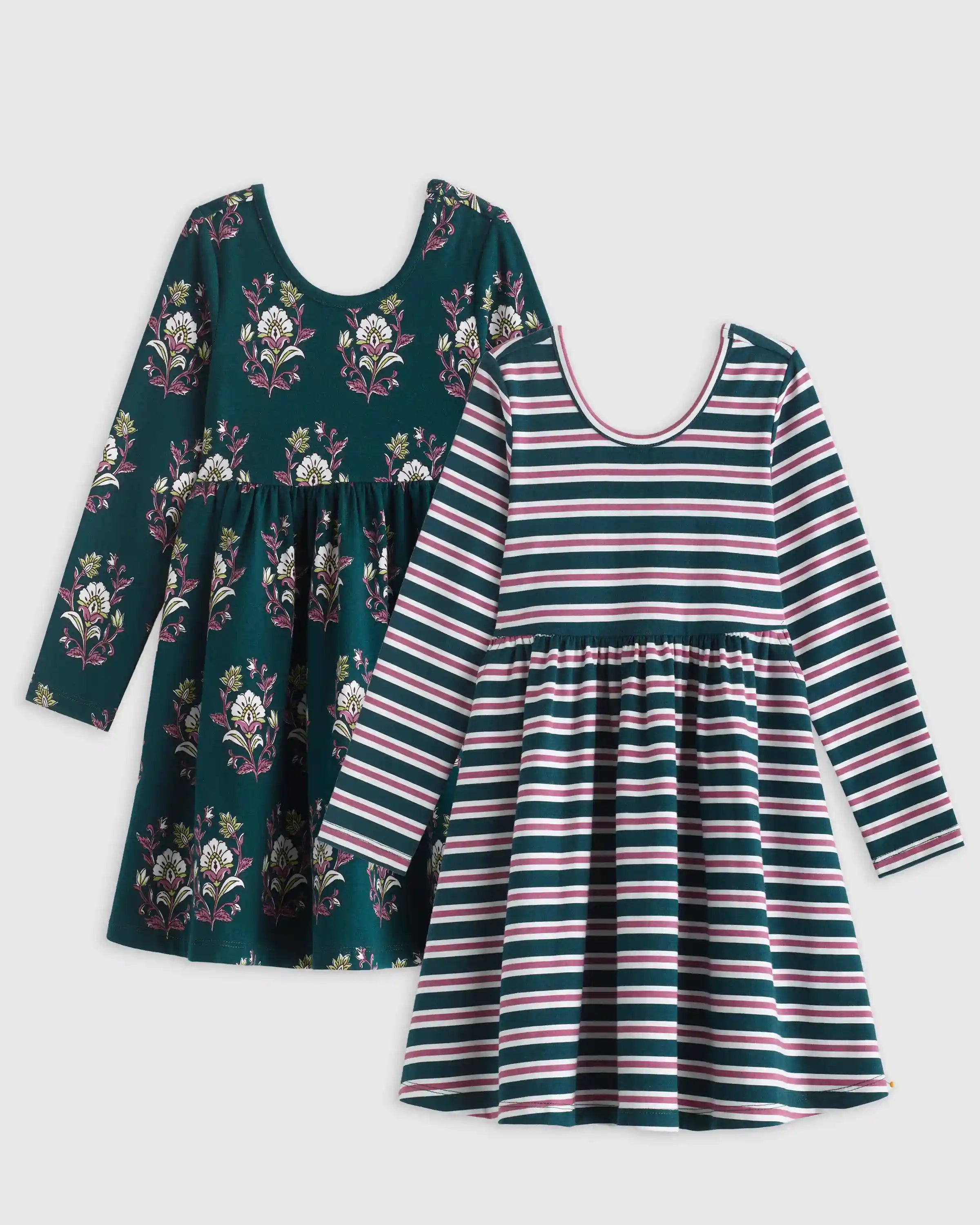Organic Cotton Long Sleeve Skater Dress