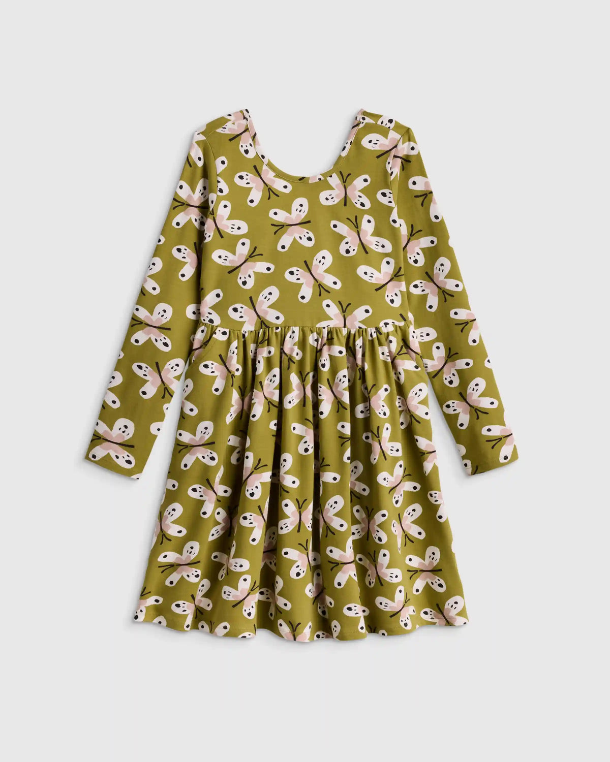 Organic Cotton Long Sleeve Skater Dress